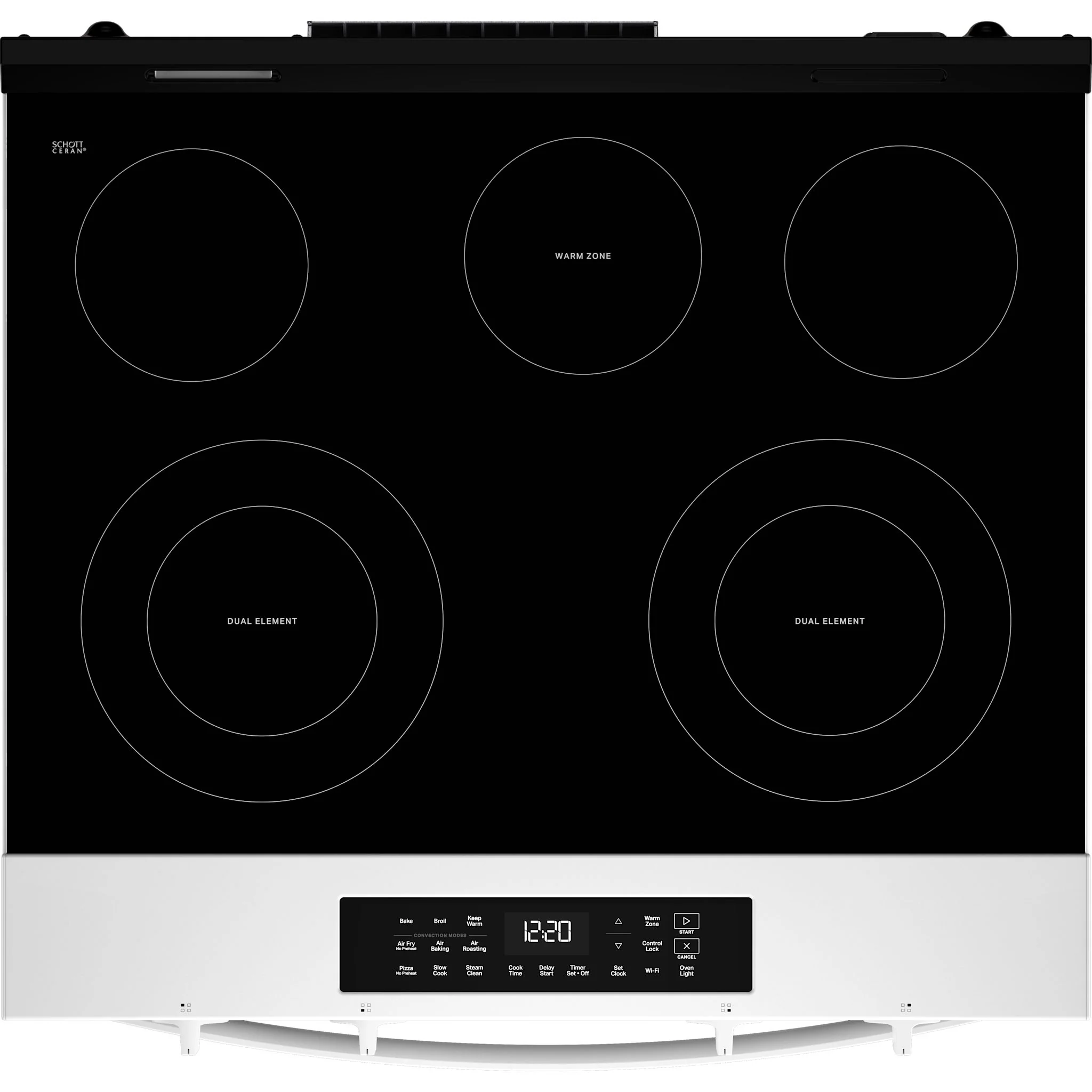 Whirlpool 30-inch Electric Smart Range with Air Cooking Technology and Steam Clean - White (YWSES4530TW) - Image 7