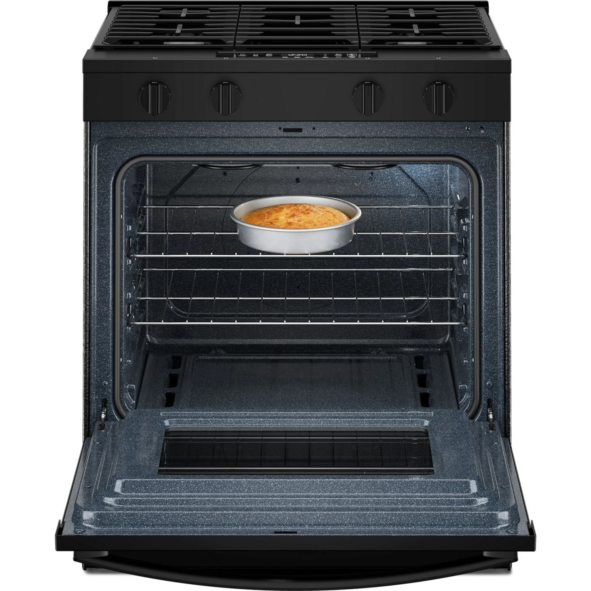 Whirlpool 30-inch Gas Smart Range with No Preheat Mode and Steam Clean - Black  (WSGS3330TB) - Image 11