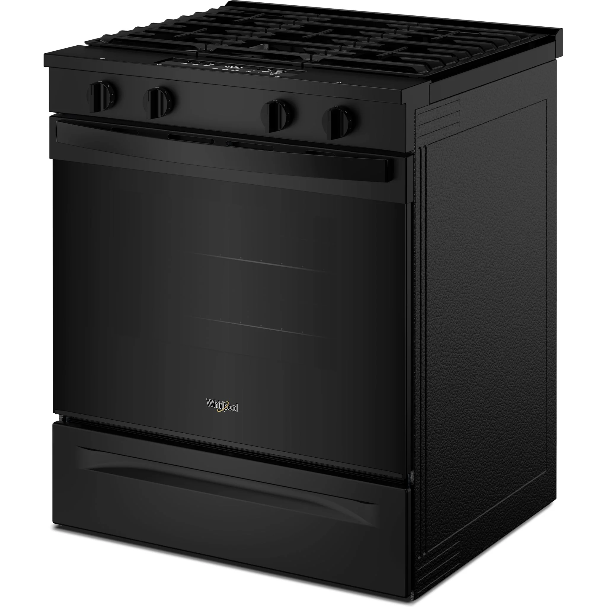 Whirlpool 30-inch Gas Smart Range with No Preheat Mode and Steam Clean - Black  (WSGS3330TB) - Image 3