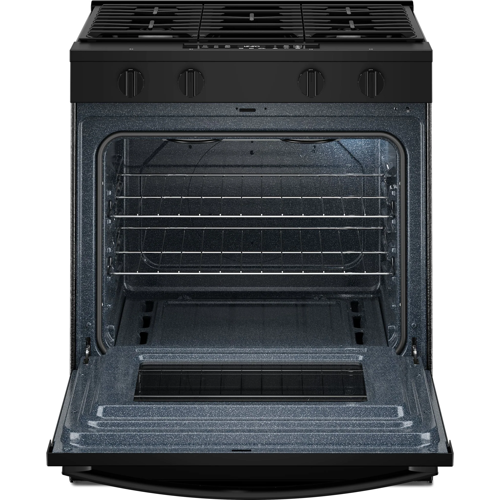 Whirlpool 30-inch Gas Smart Range with No Preheat Mode and Steam Clean - Black  (WSGS3330TB) - Image 5