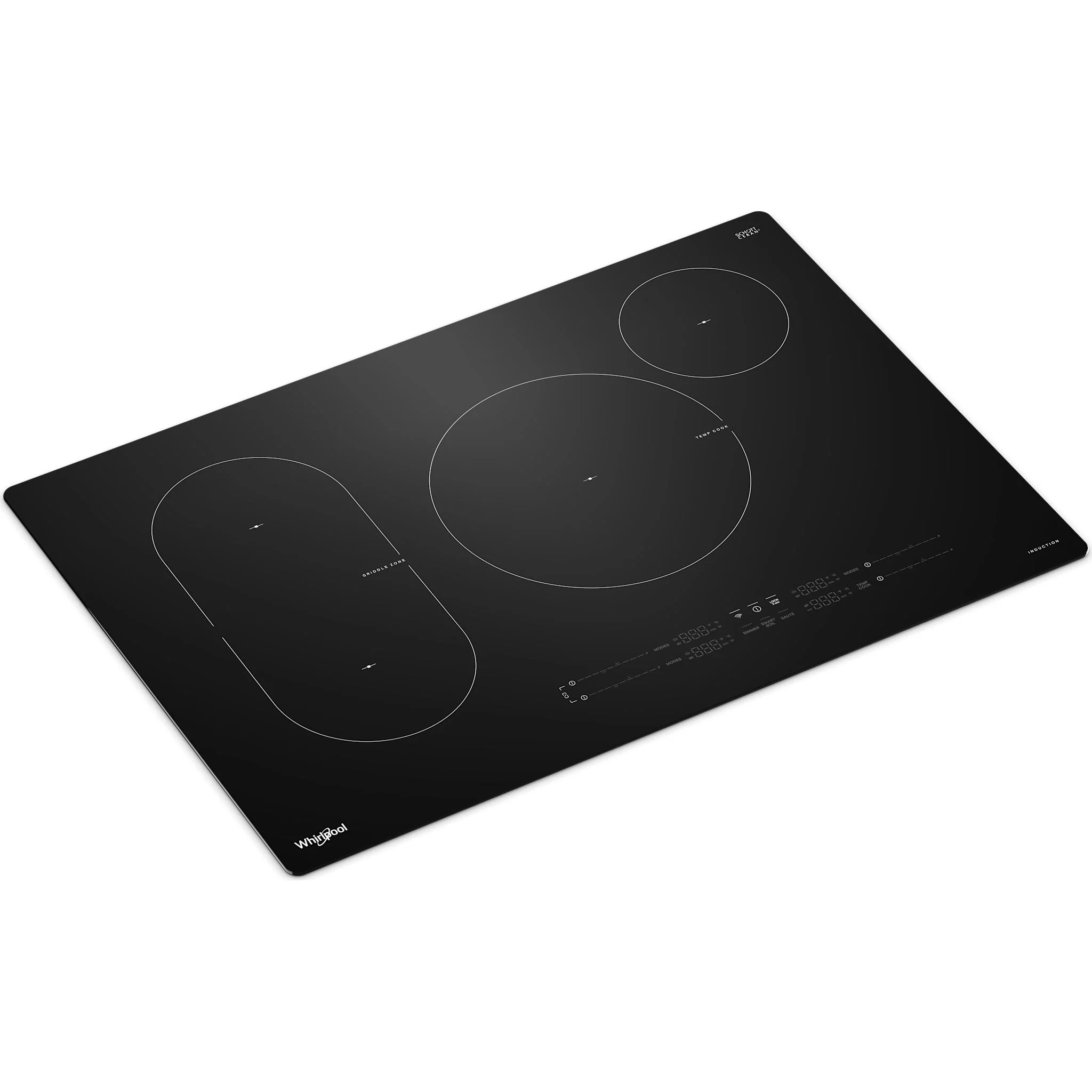 Whirlpool 30" Intelligent Induction Cooktop with Temp CookTechnology -Black (WCIT7030SB) - Image 3