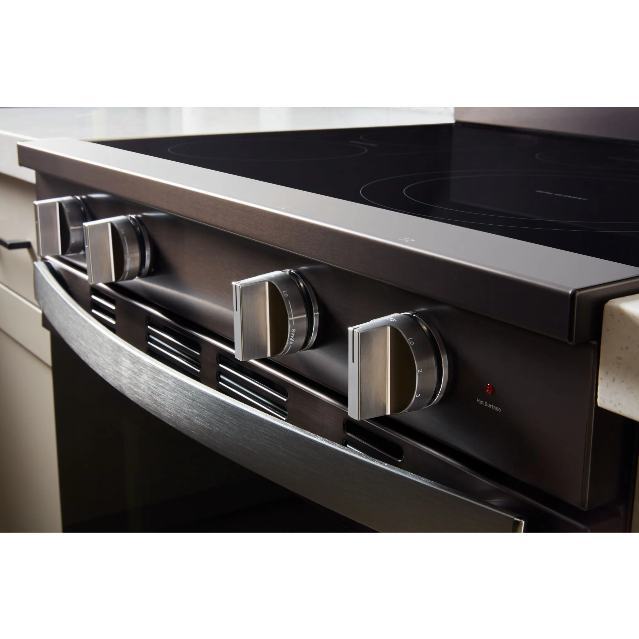 Whirlpool 30-inch Smart Electric Smart Range with Air Cooking Technology, No Preheat Air Fry, High Speed Preheat Oven, WipeCleanCoating, and Steam/Self Clean -Black Stainless Steel (YWFES7530RV) - Image 5