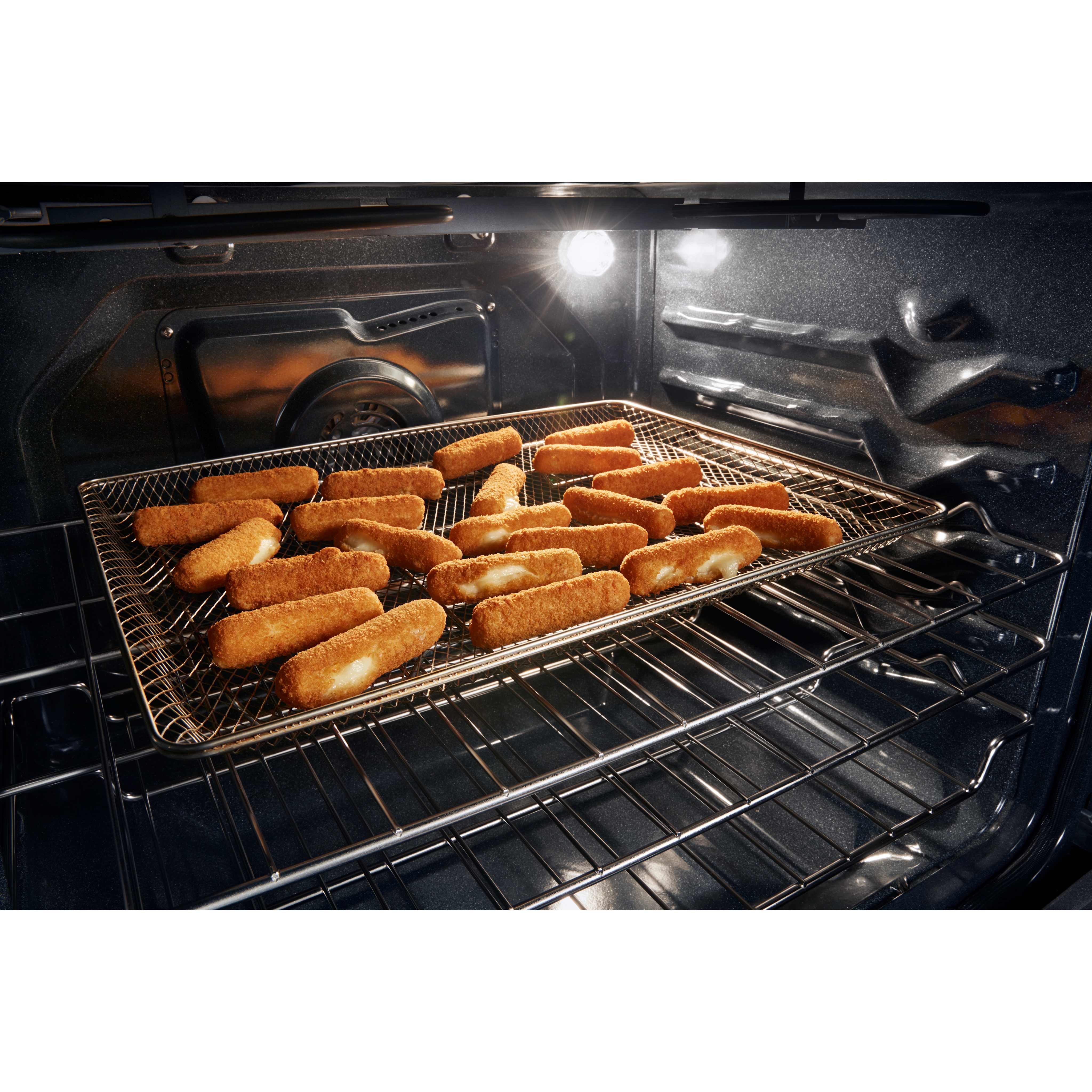 Whirlpool 30-inch Smart Electric Smart Range with Air Cooking Technology, No Preheat Air Fry, High Speed Preheat Oven, WipeCleanCoating, and Steam/Self Clean -Black (YWFES7530RB) - Image 13
