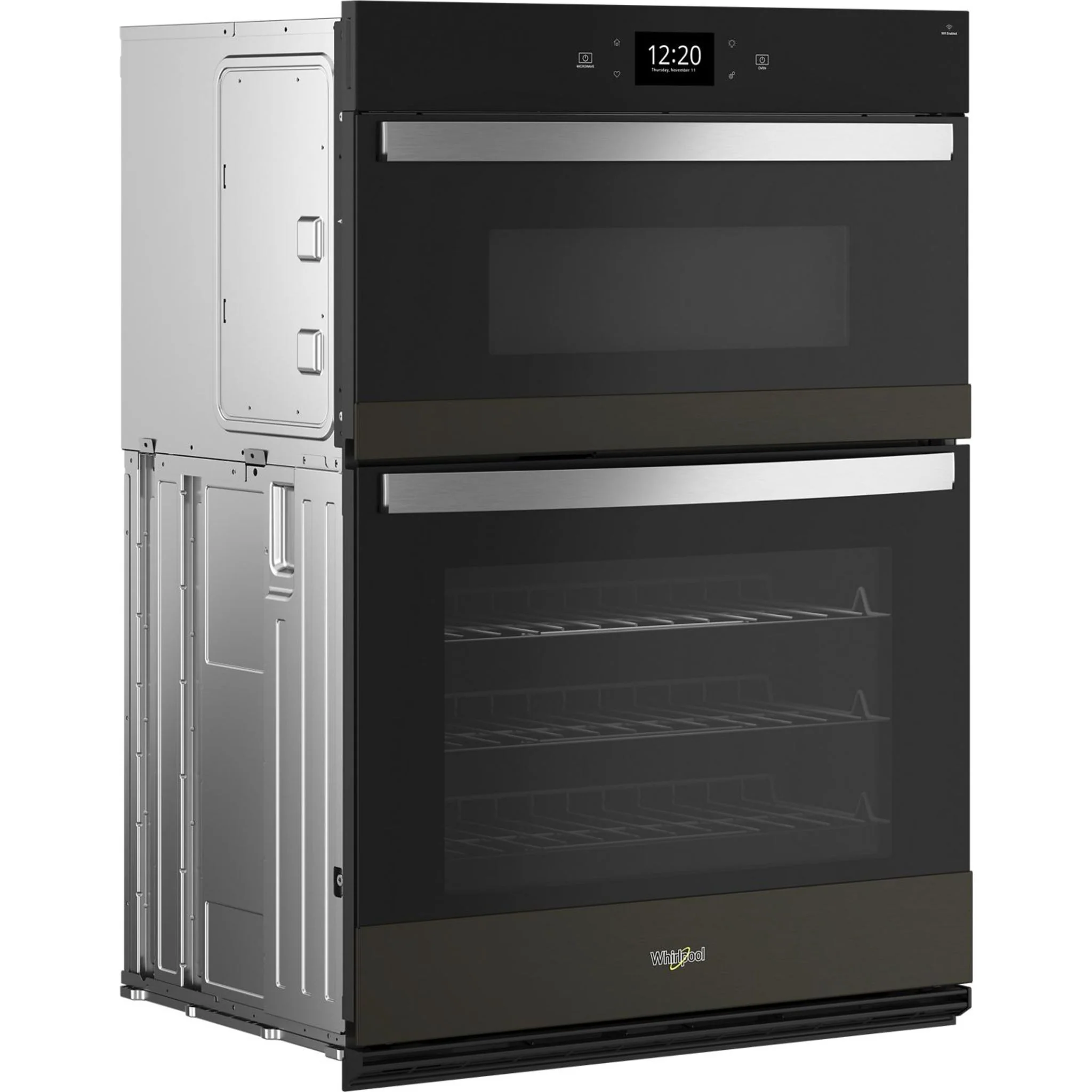 Whirlpool 6.4 Cu. Ft. Wall Oven Microwave Combo with Air Fry -Black Stainless (WOEC7030PV) - Image 8