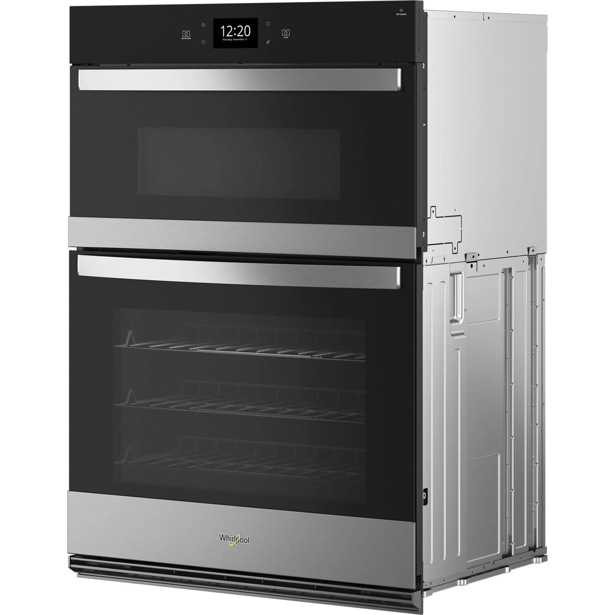 Whirlpool 6.4 Cu. Ft. Wall Oven Microwave Combo with Air Fry -Fingerprint Resistant Stainless Steel (WOEC7030PZ) - Image 3