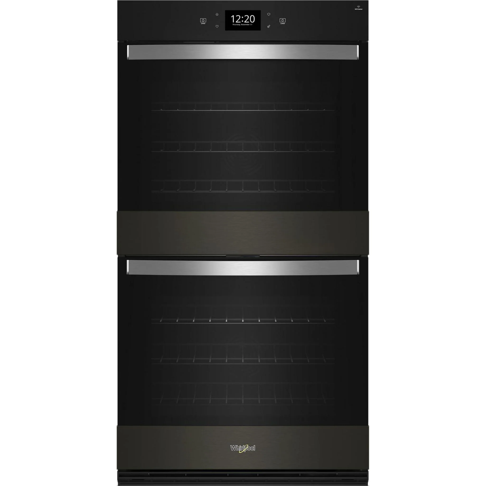 Whirlpool 10.0 Cu. Ft. Double Smart Wall Oven with Air Fry -Black Stainless (WOED7030PV) - Image 3