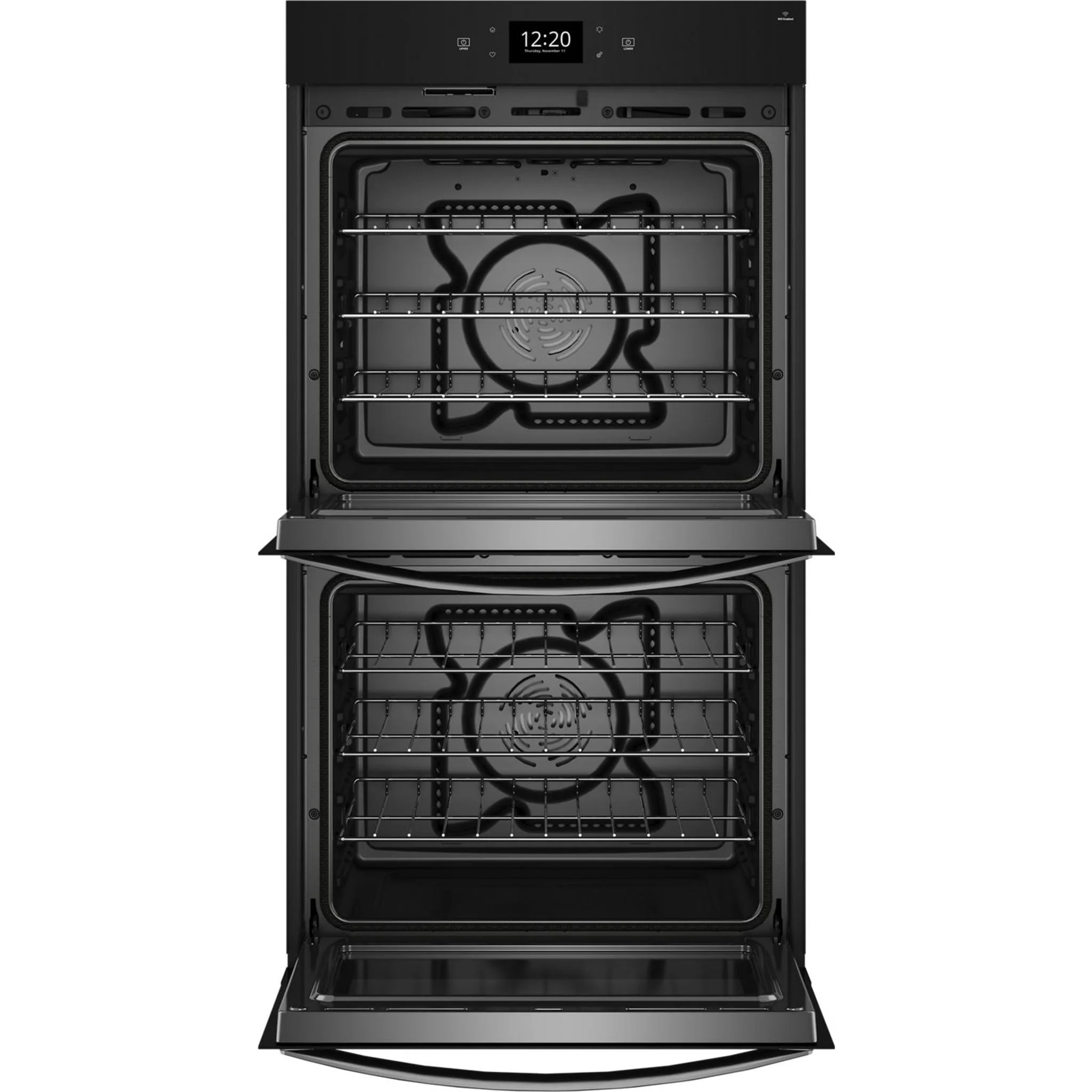 Whirlpool 10.0 Cu. Ft. Double Smart Wall Oven with Air Fry -Black Stainless (WOED7030PV) - Image 7