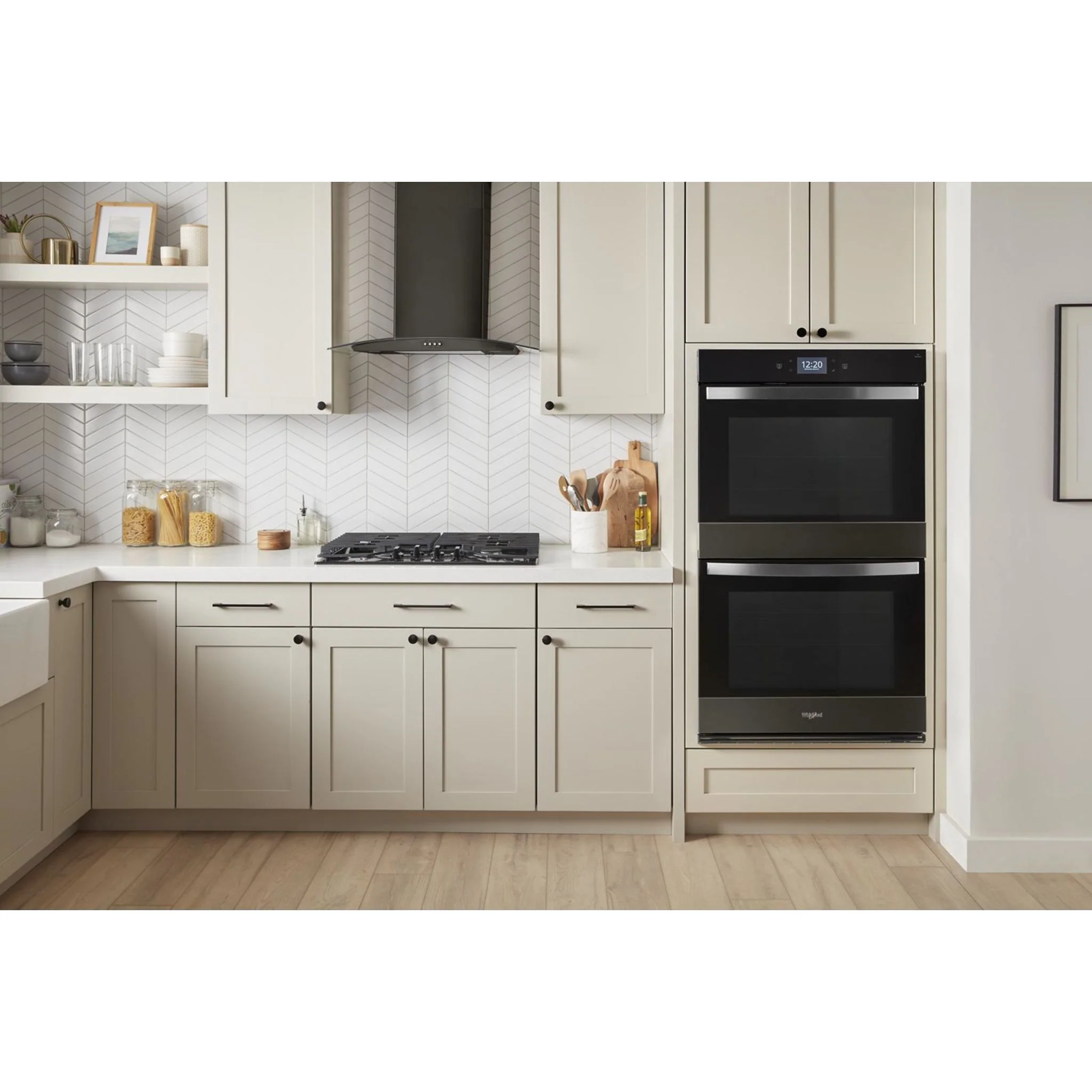 Whirlpool 10.0 Cu. Ft. Double Smart Wall Oven with Air Fry -Black Stainless (WOED7030PV) - Image 8