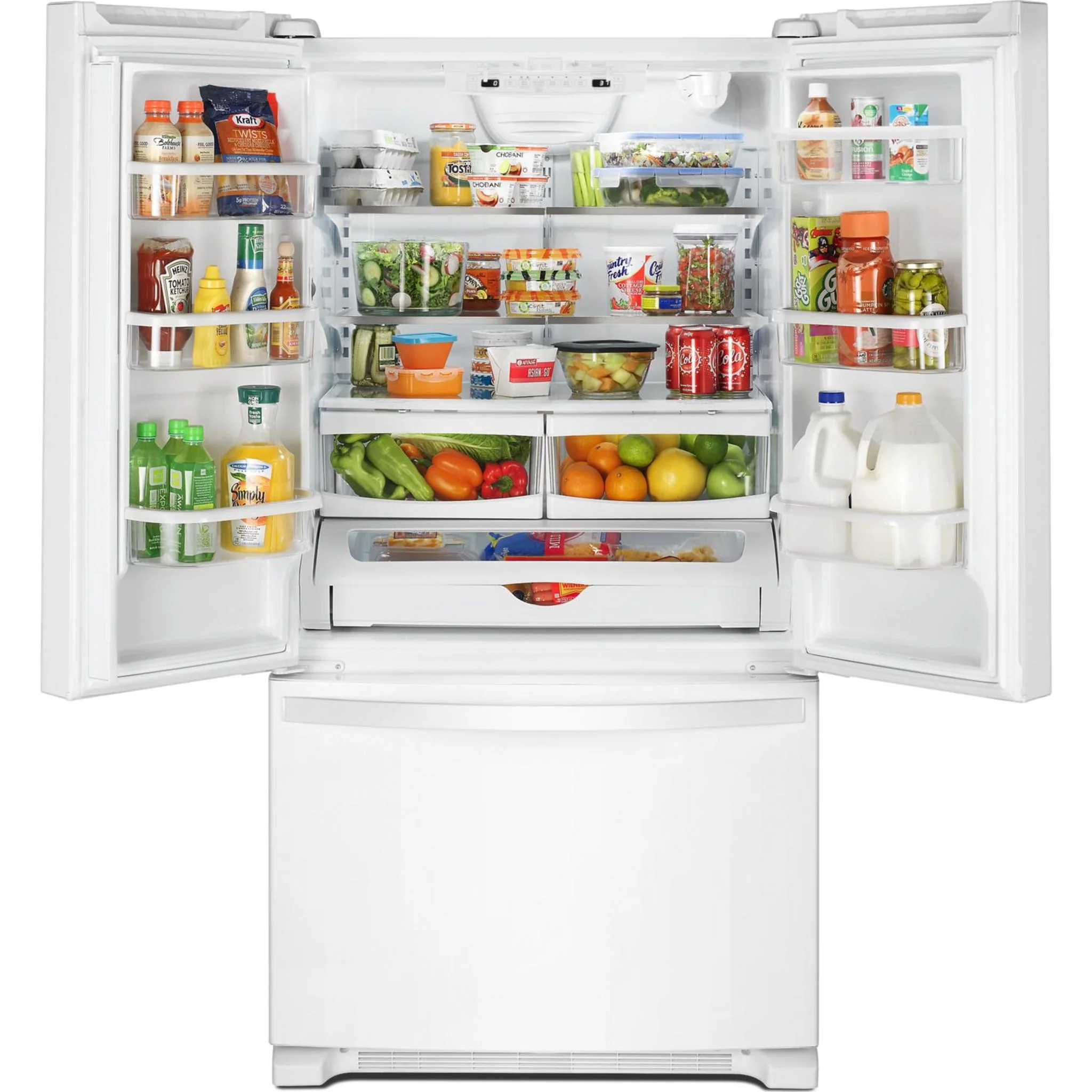 Whirlpool 33-inch Wide French Door Refrigerator - 22 cu. ft. -White (WRFF5333PW) - Image 7