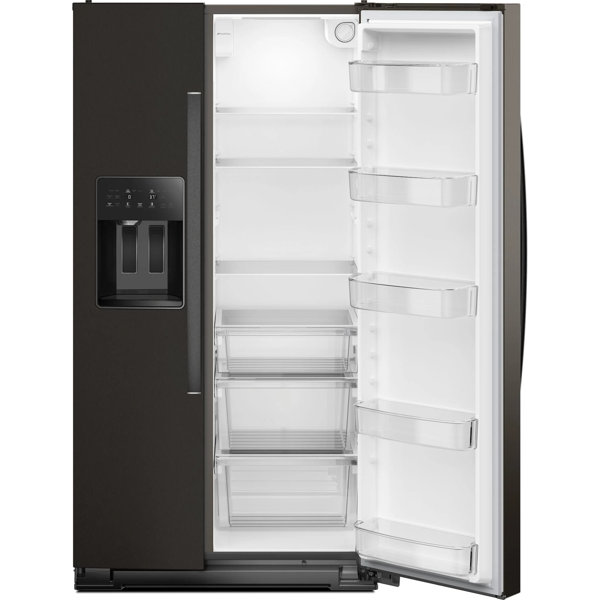 Whirlpool 36-inch Counter Depth Side-by-Side Refrigerator with TruCoolSystem -Black Stainless Finish (WRSC5536RV) - Image 4