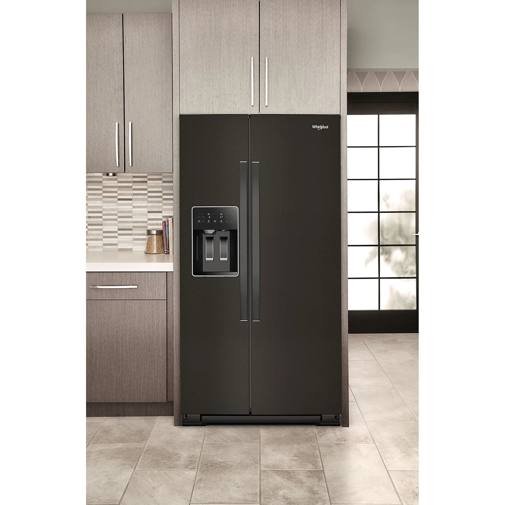 Whirlpool 36-inch Counter Depth Side-by-Side Refrigerator with TruCoolSystem -Black Stainless Finish (WRSC5536RV) - Image 6