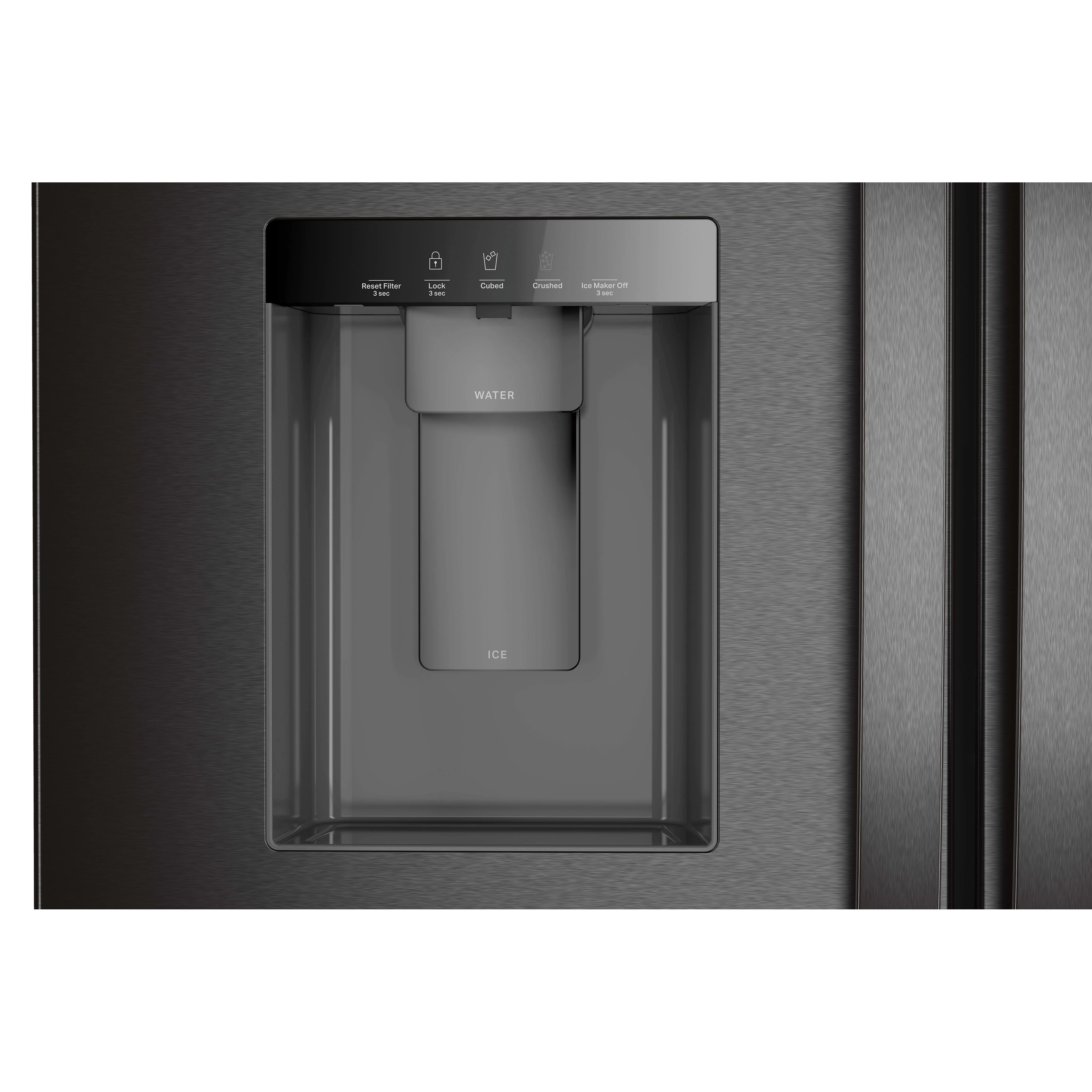Whirlpool 36-Inch French Door Refrigerator with In-Door Water and Ice Maker - 30 cu. ft. -Print Resist Blk SS (WRFF3536SV) - Image 4