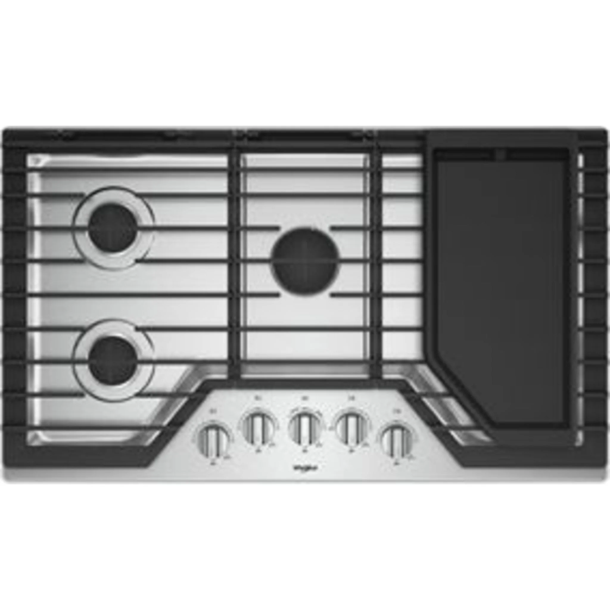 Whirlpool 36" Gas Cooktop with Griddle (WCG97US6HS) - Image 19