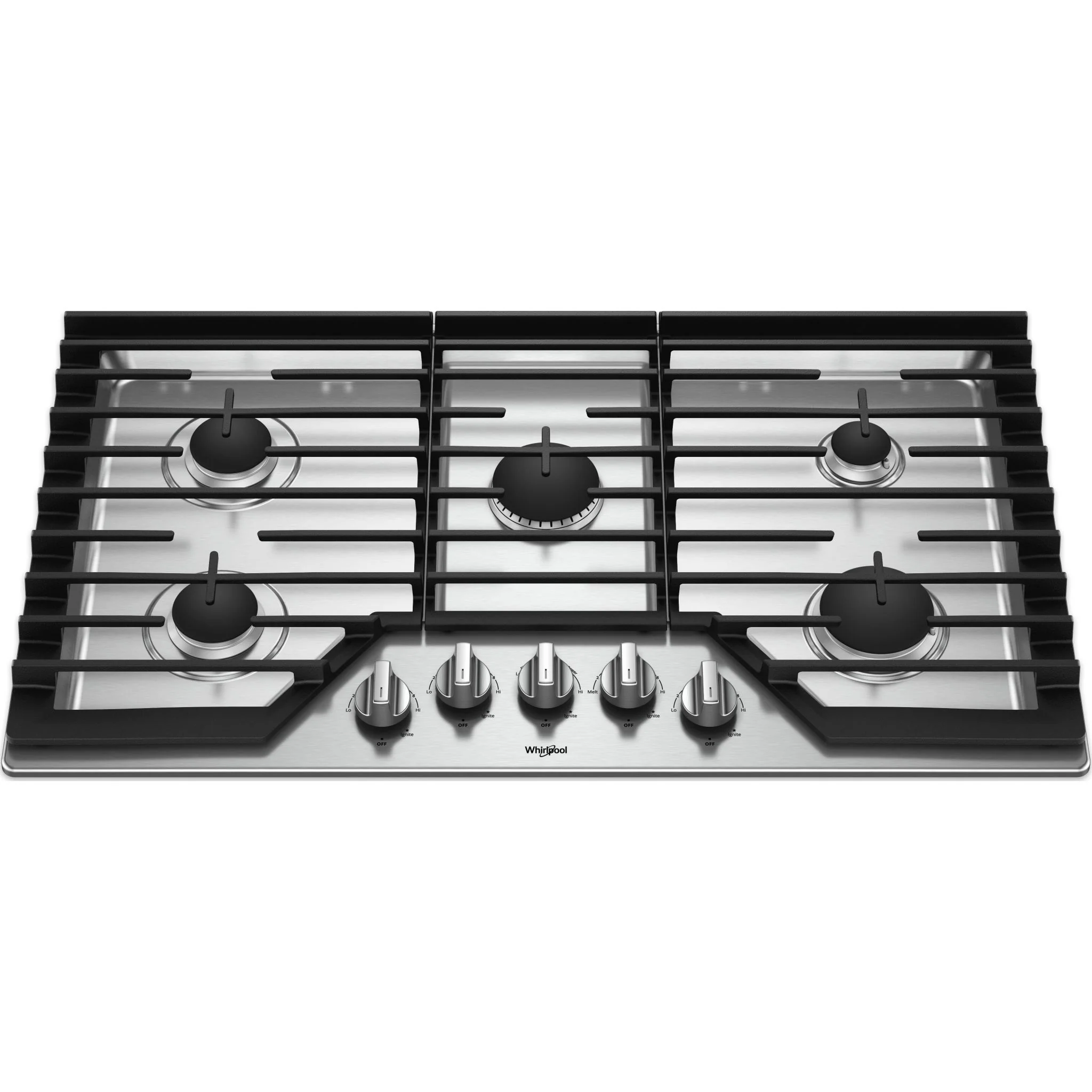 Whirlpool 36" Gas Cooktop with Griddle (WCG97US6HS) - Image 4