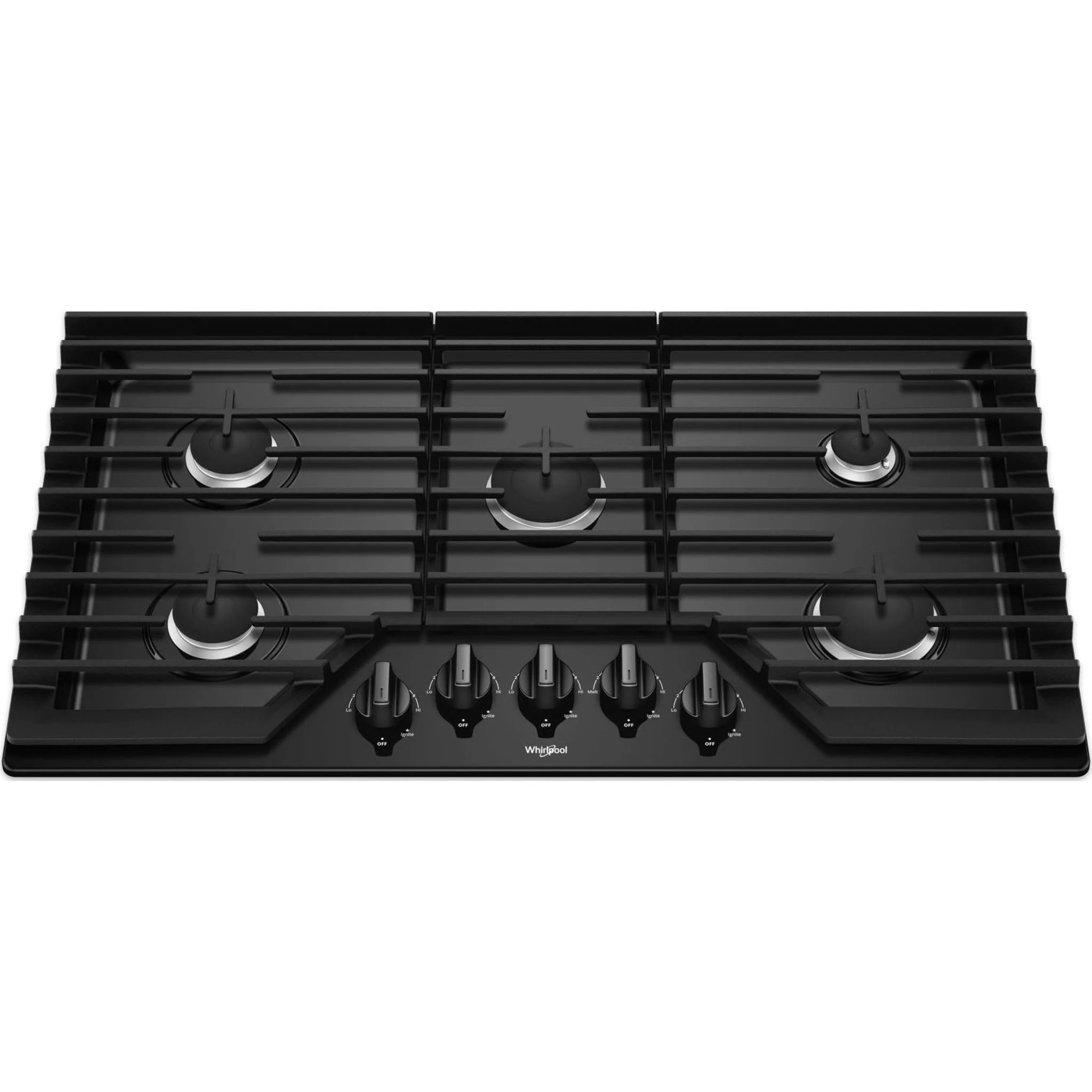 Whirlpool 36" Gas Cooktop with EZ-2-Lift Hinged Cast-Iron Grates (WCG55US6HB) - Image 11