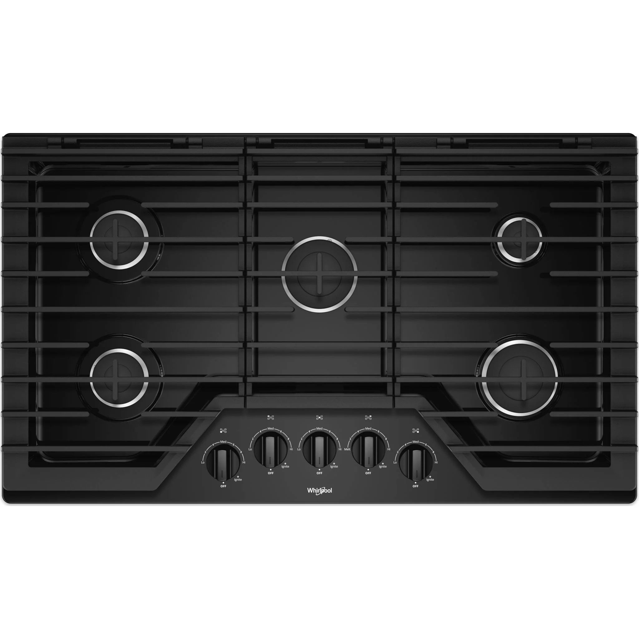 Whirlpool 36" Gas Cooktop with EZ-2-Lift Hinged Cast-Iron Grates (WCG55US6HB) - Image 14