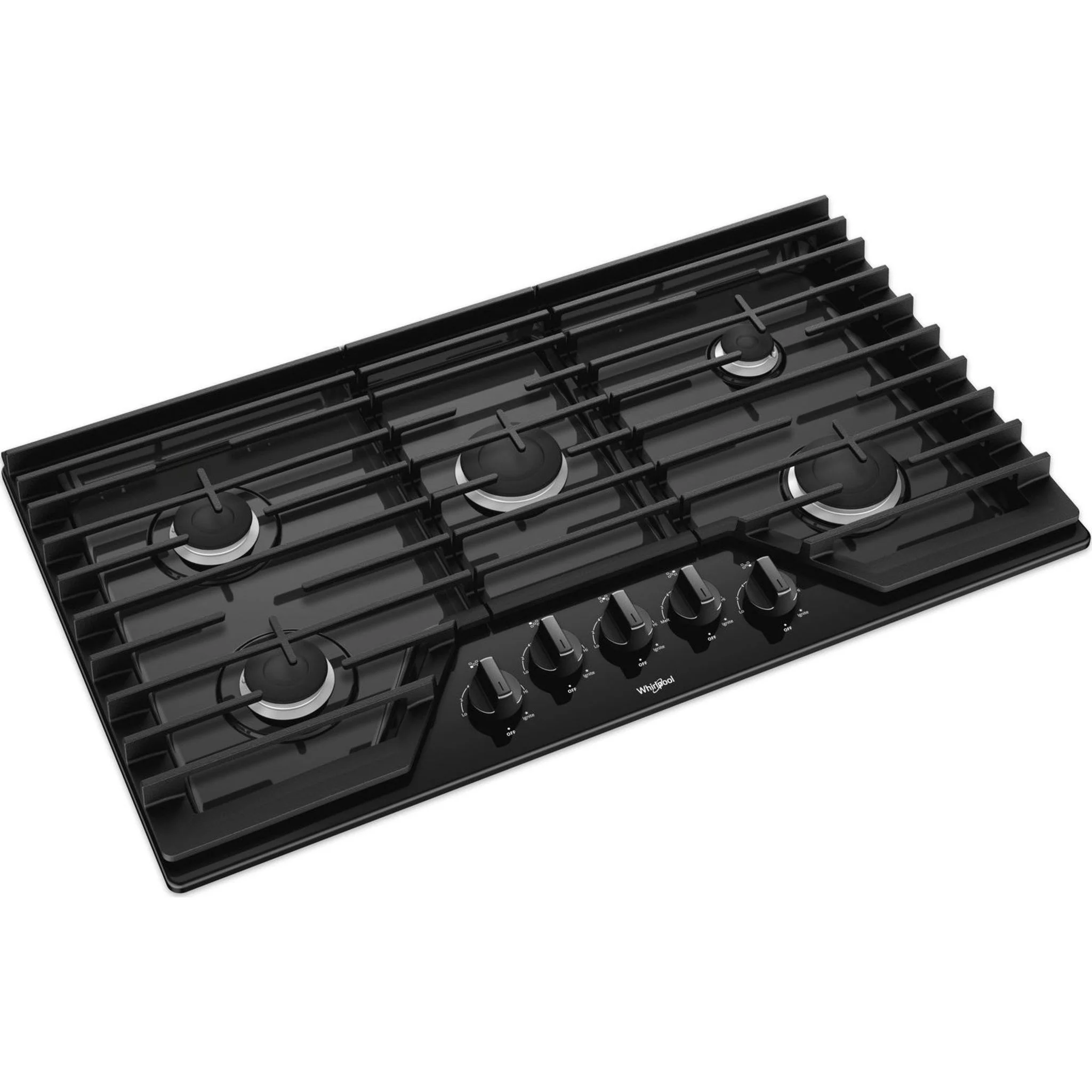 Whirlpool 36" Gas Cooktop with EZ-2-Lift Hinged Cast-Iron Grates (WCG55US6HB) - Image 9