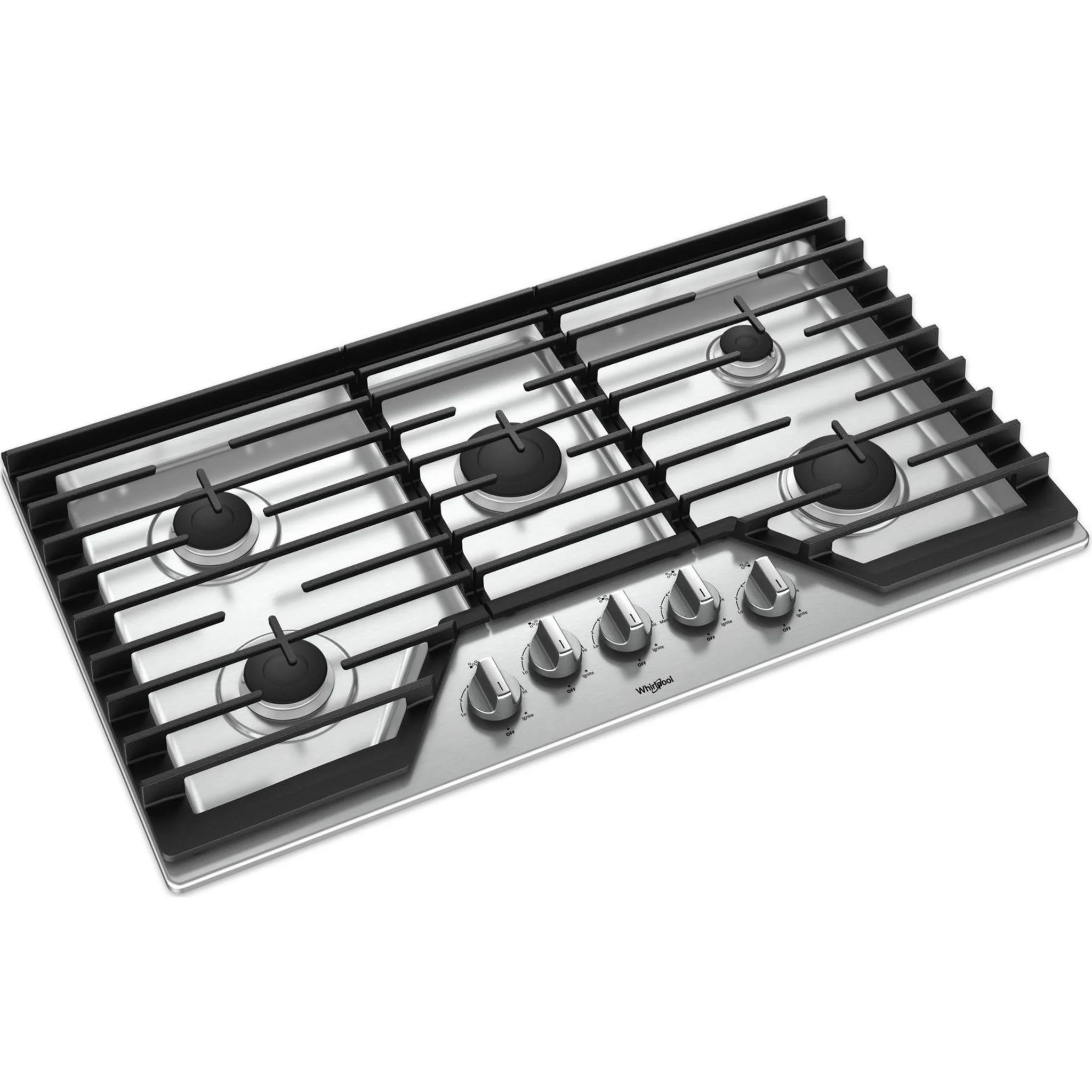 Whirlpool 36" Gas Cooktop with EZ-2-Lift Hinged Cast-Iron Grates (WCG55US6HS) - Image 16