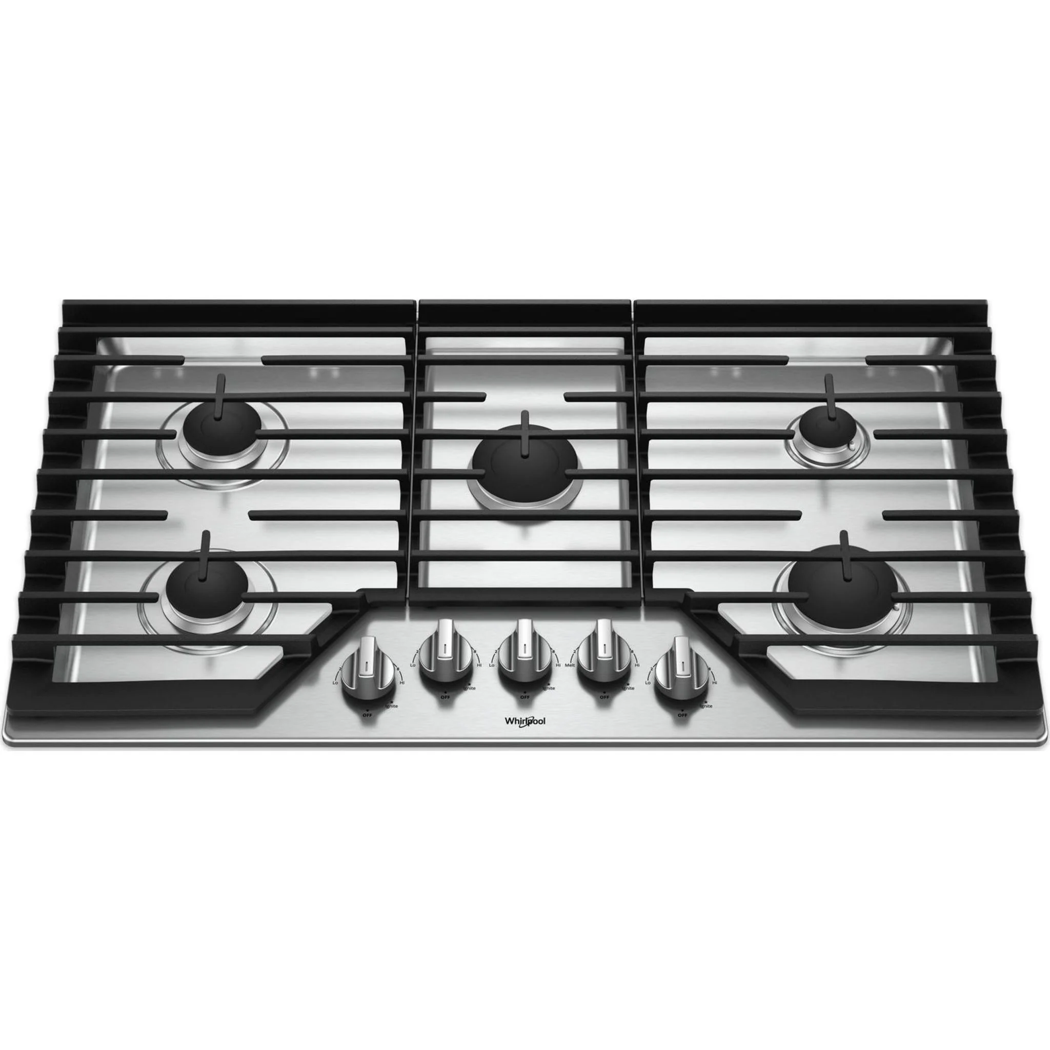 Whirlpool 36" Gas Cooktop with EZ-2-Lift Hinged Cast-Iron Grates (WCG55US6HS) - Image 17