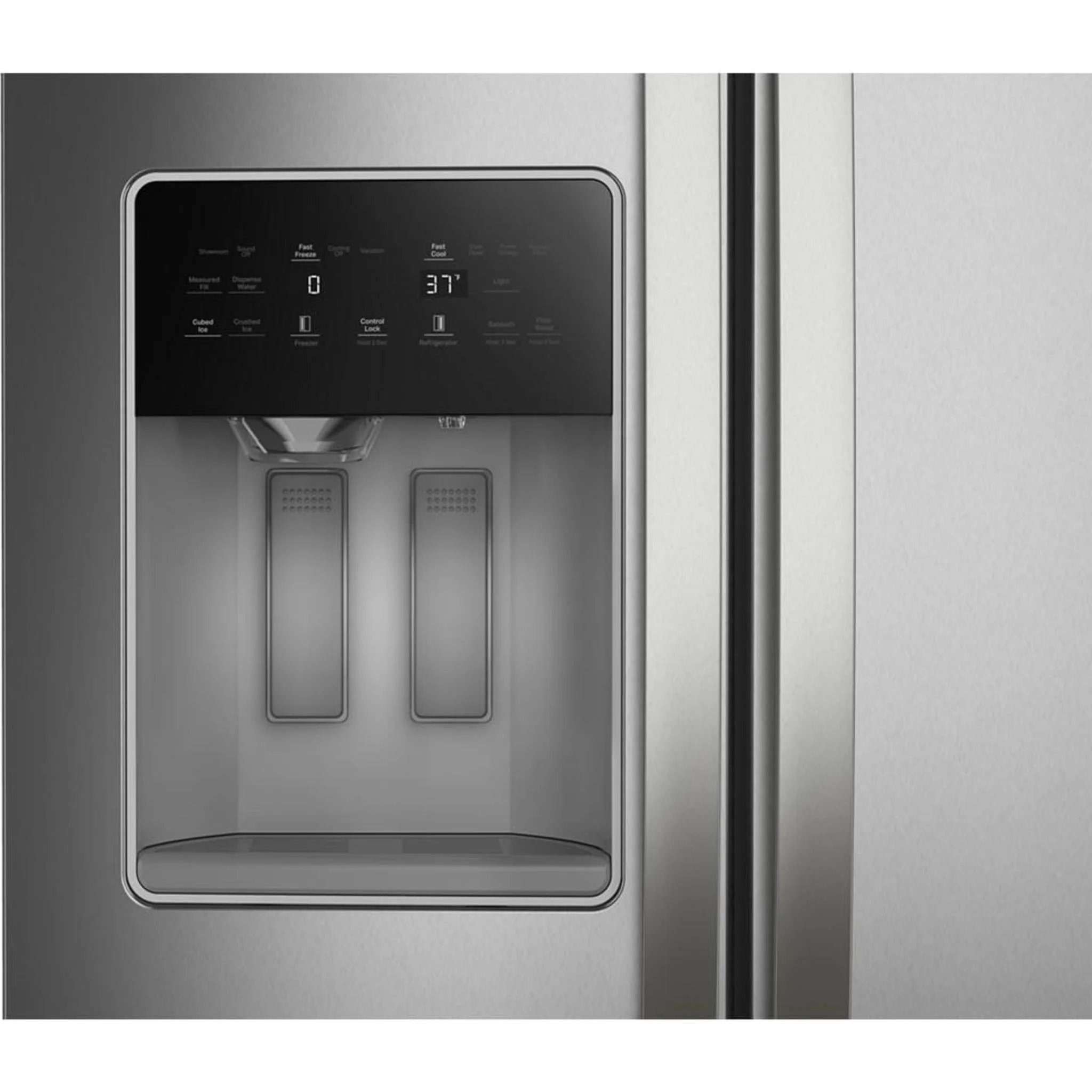 Whirlpool 36-inch Counter Depth Side-by-Side Refrigerator with Prep &amp; Store Bins -Fingerprint Resistant Stainless Steel (WRSC6536RZ) - Image 2