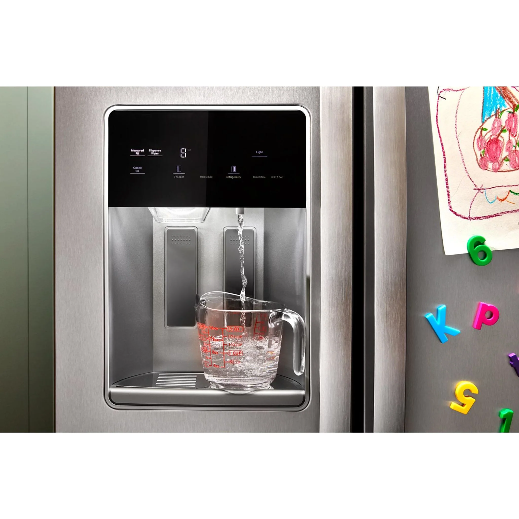 Whirlpool 36-inch Counter Depth Side-by-Side Refrigerator with Prep &amp; Store Bins -Fingerprint Resistant Stainless Steel (WRSC6536RZ) - Image 8