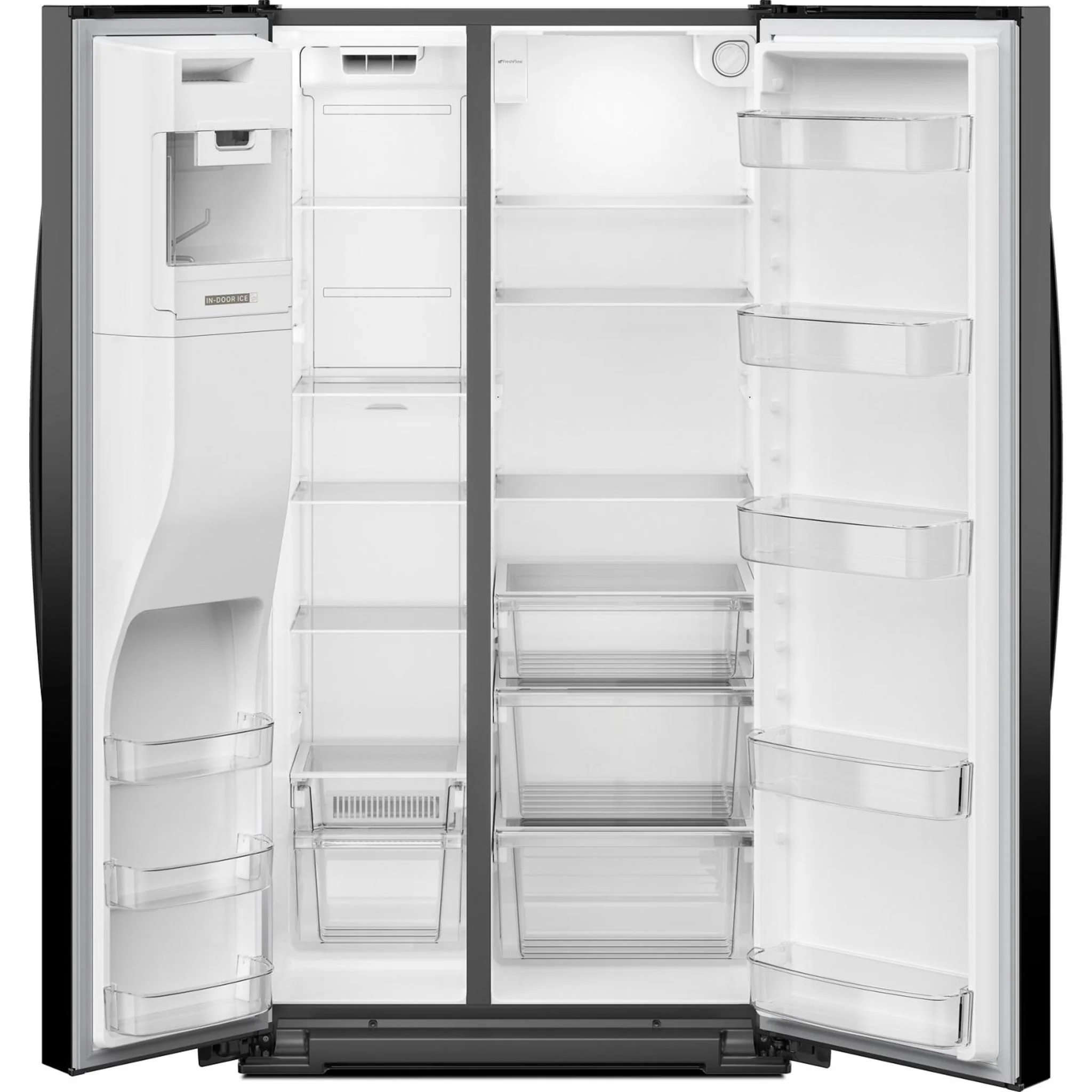 Whirlpool 36-inch Counter Depth Side-by-Side Refrigerator with TruCoolSystem -Black (WRSC5536RB) - Image 4
