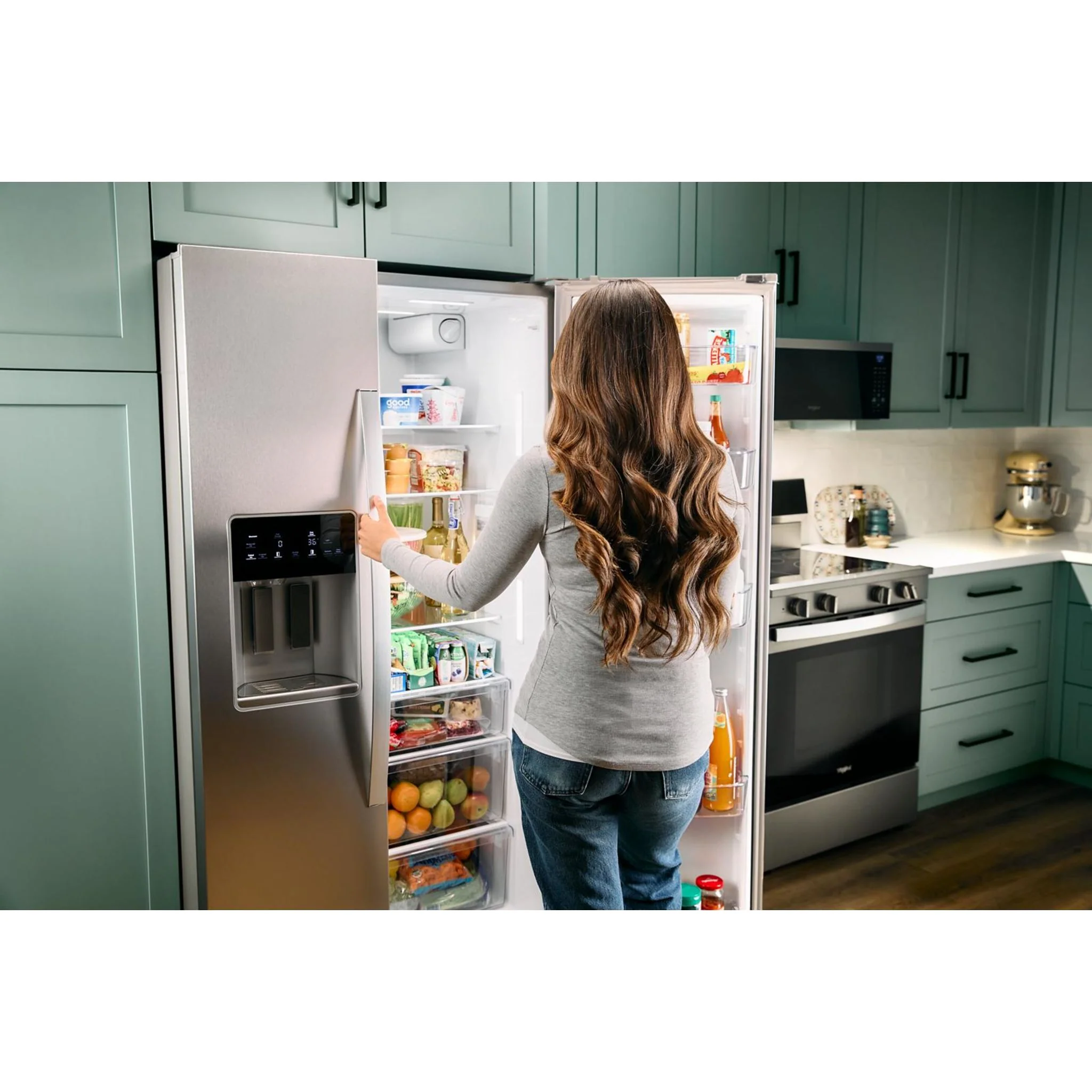 Whirlpool 36-inch Counter Depth Side-by-Side Refrigerator with TruCoolSystem -White (WRSC5536RW) - Image 13