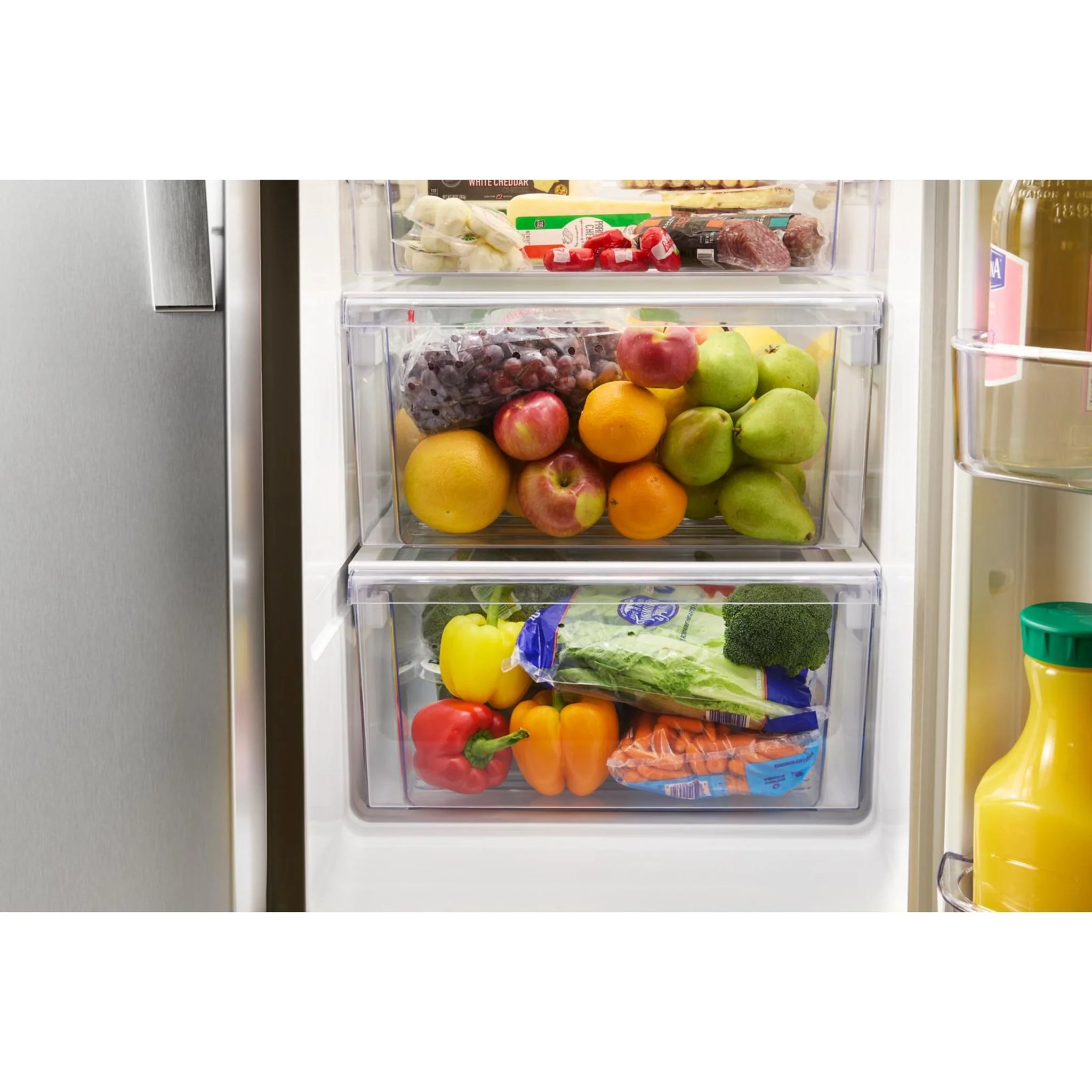 Whirlpool 36-inch Counter Depth Side-by-Side Refrigerator with TruCoolSystem -White (WRSC5536RW) - Image 8