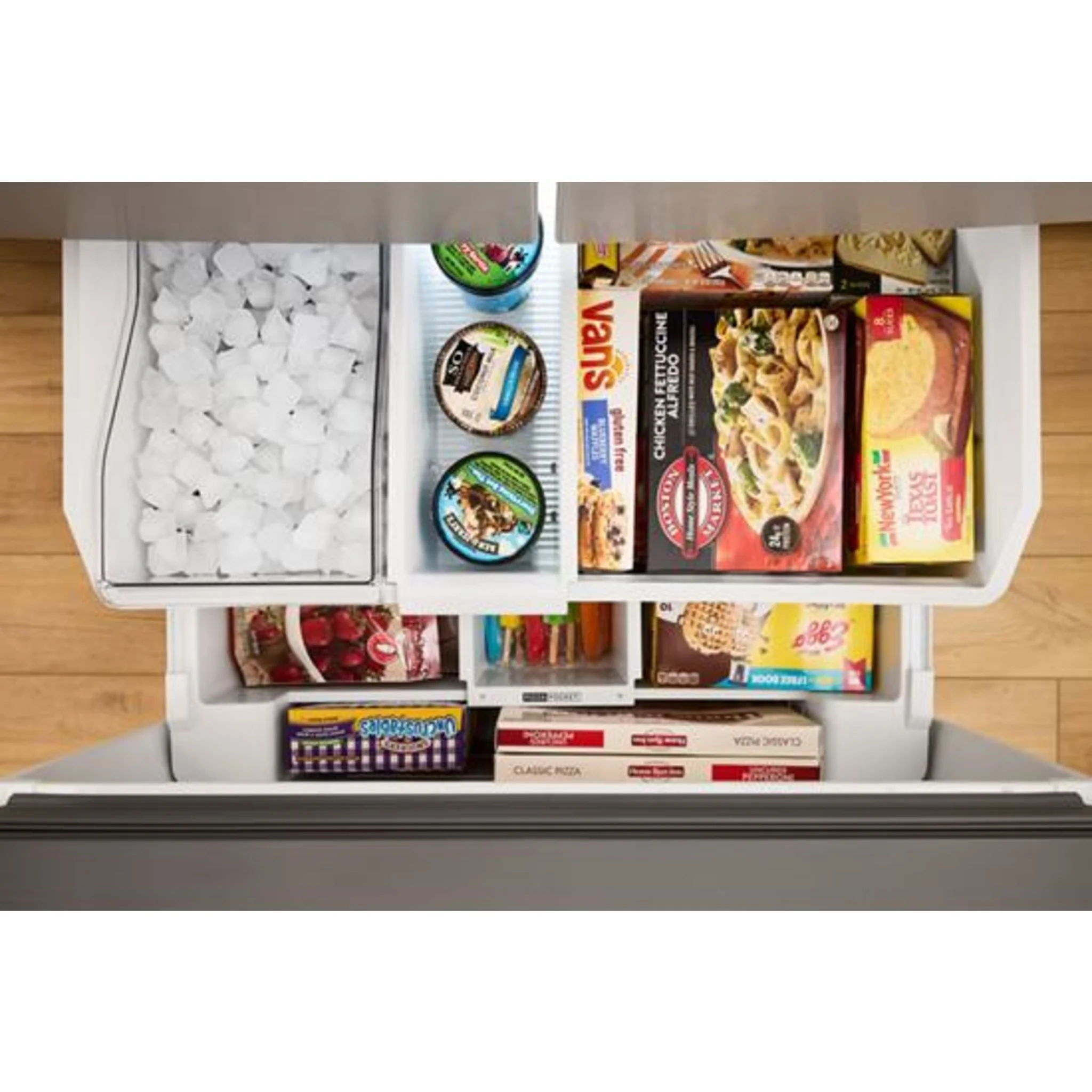 Whirlpool 36-Inch French Door Refrigerator with In-Door Water and Ice Maker - 30 cu. ft. -Fingerprint Resistant Stainless Steel (WRFF3536SZ) - Image 10