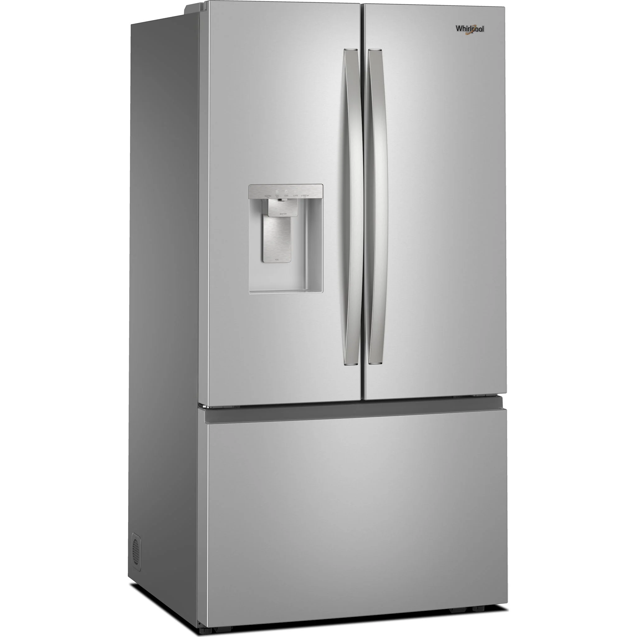 Whirlpool 36-Inch French Door Refrigerator with In-Door Water and Ice Maker - 30 cu. ft. -Fingerprint Resistant Stainless Steel (WRFF3536SZ) - Image 2