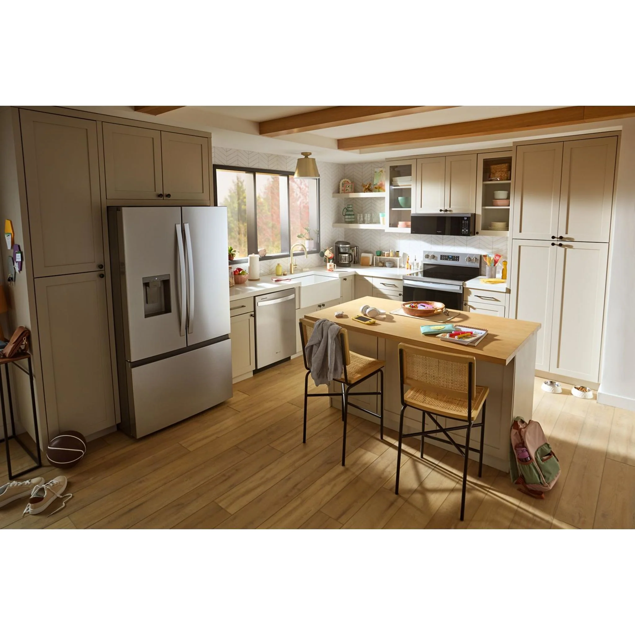 Whirlpool 36-Inch French Door Refrigerator with In-Door Water and Ice Maker - 30 cu. ft. -Fingerprint Resistant Stainless Steel (WRFF3536SZ) - Image 7