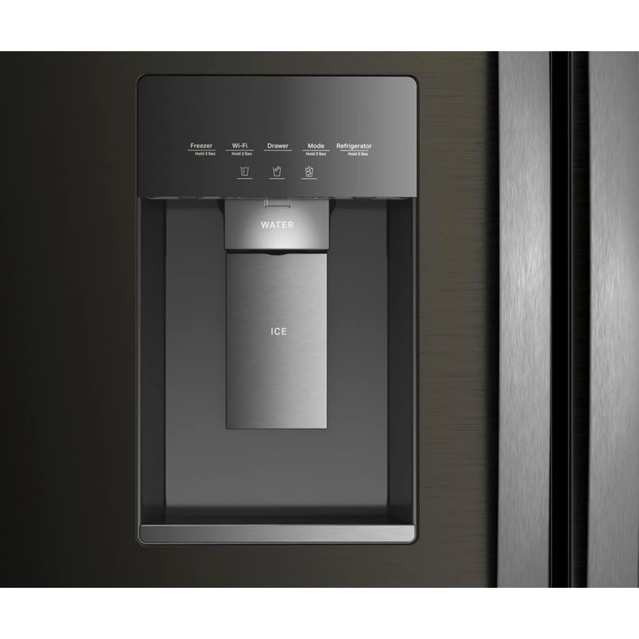 Whirlpool 36-inch Wide True Counter Depth 3-Door French Door Refrigerator - 23.4 cu. ft. (WRFC7036RV) - Black Stainless Finish - Image 14