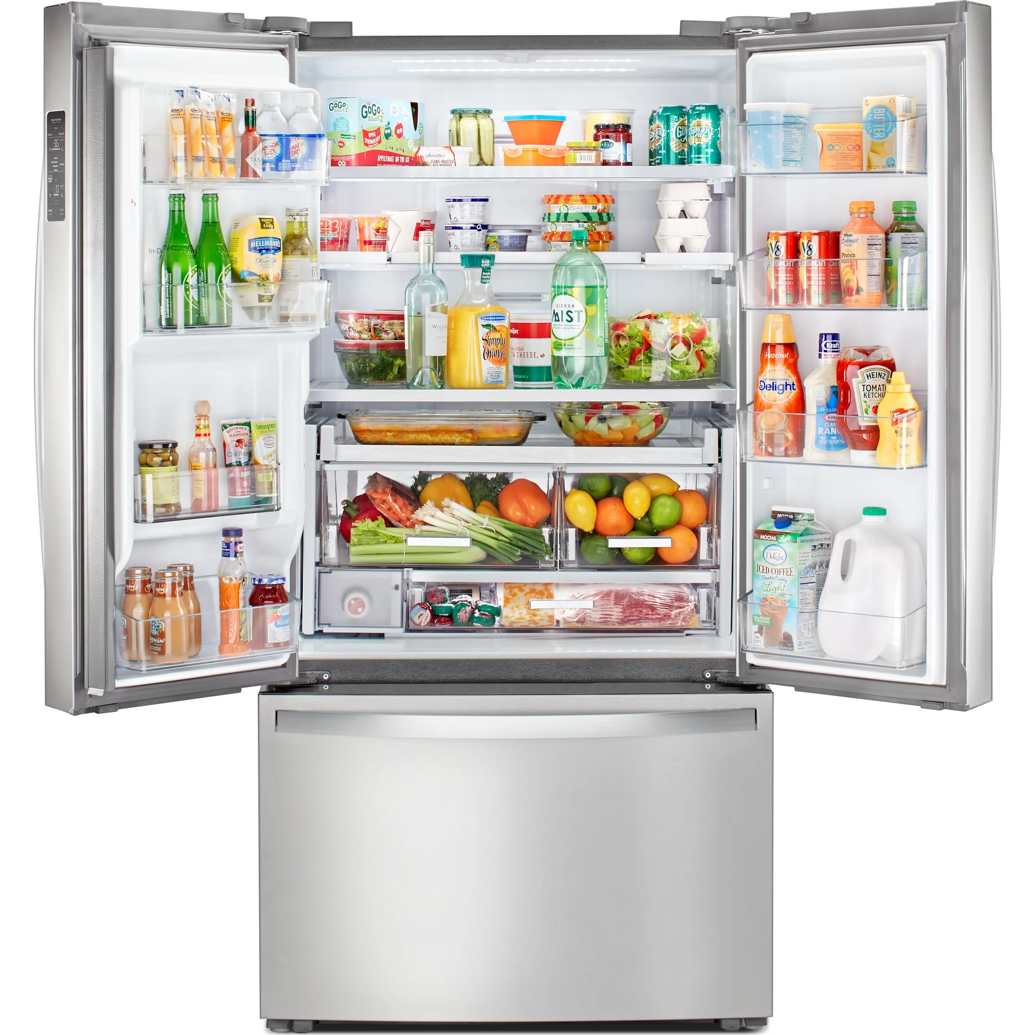 Whirlpool 36-inch Wide Counter Depth French Door Refrigerator -Fingerprint Resistant Stainless Steel (WRFC9636RZ) - Image 8