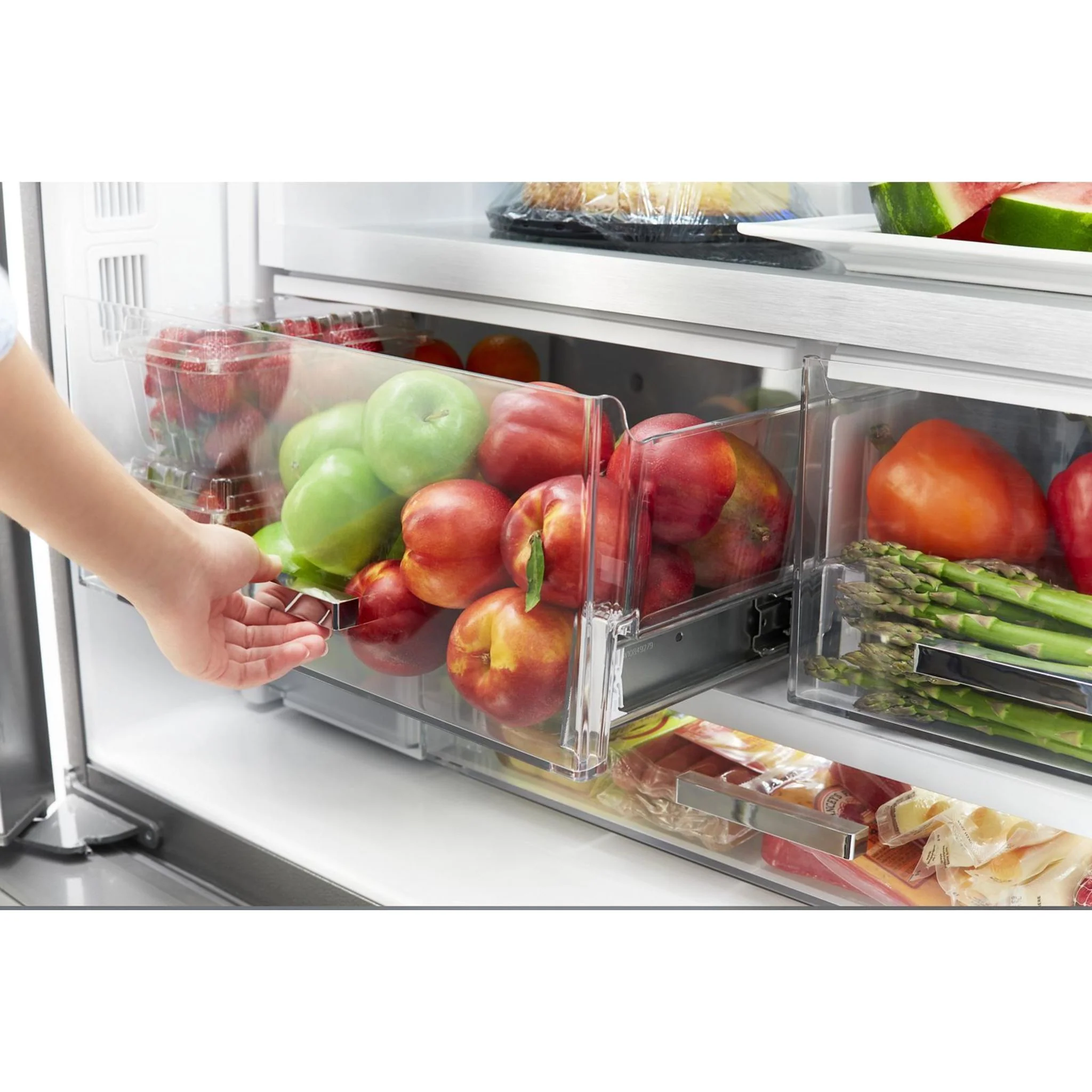 Whirlpool 36-inch Wide Counter Depth French Door Refrigerator -Stainless Steel Black (WRFC9636RV) - Image 12