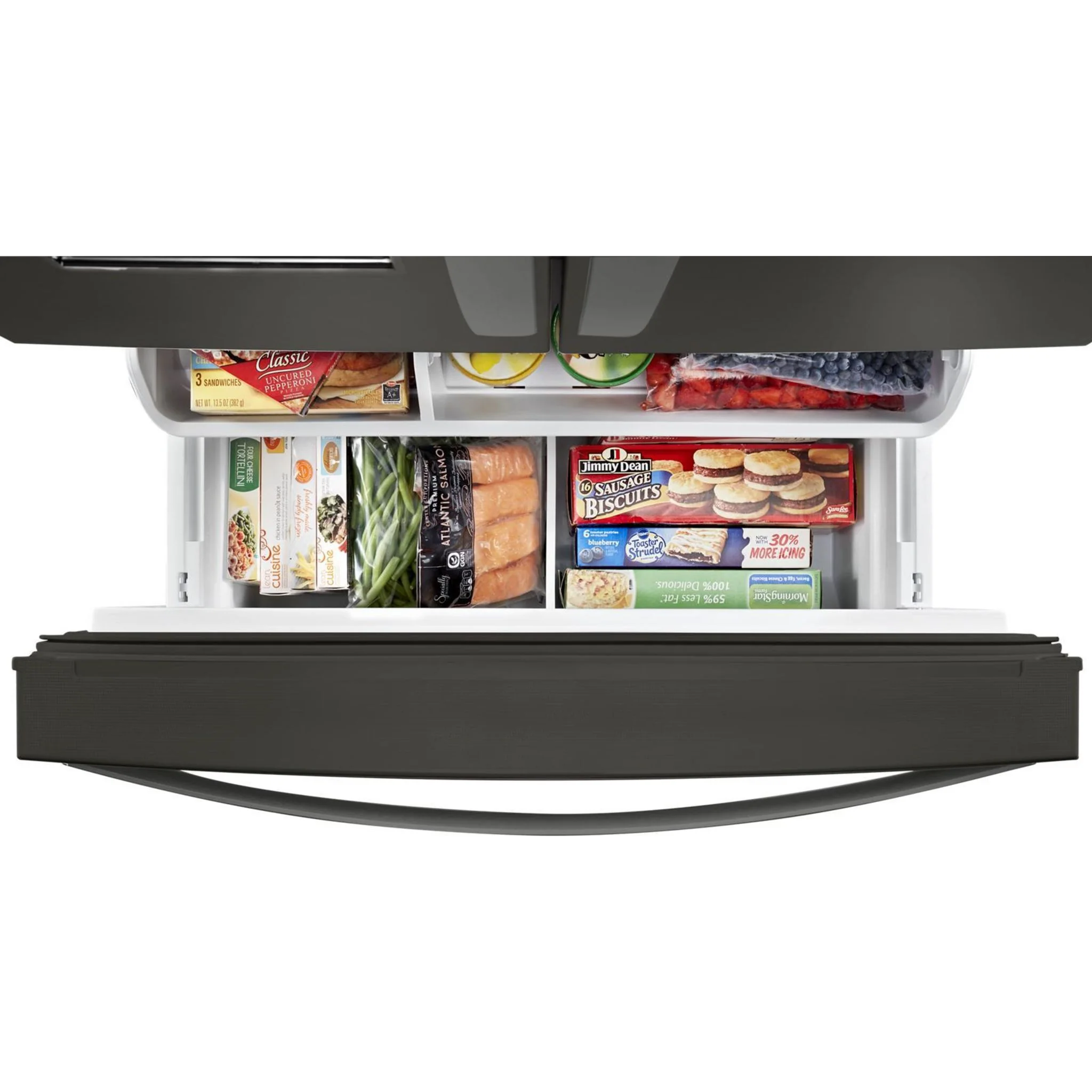 Whirlpool 36-inch Wide Counter Depth French Door Refrigerator -Stainless Steel Black (WRFC9636RV) - Image 14