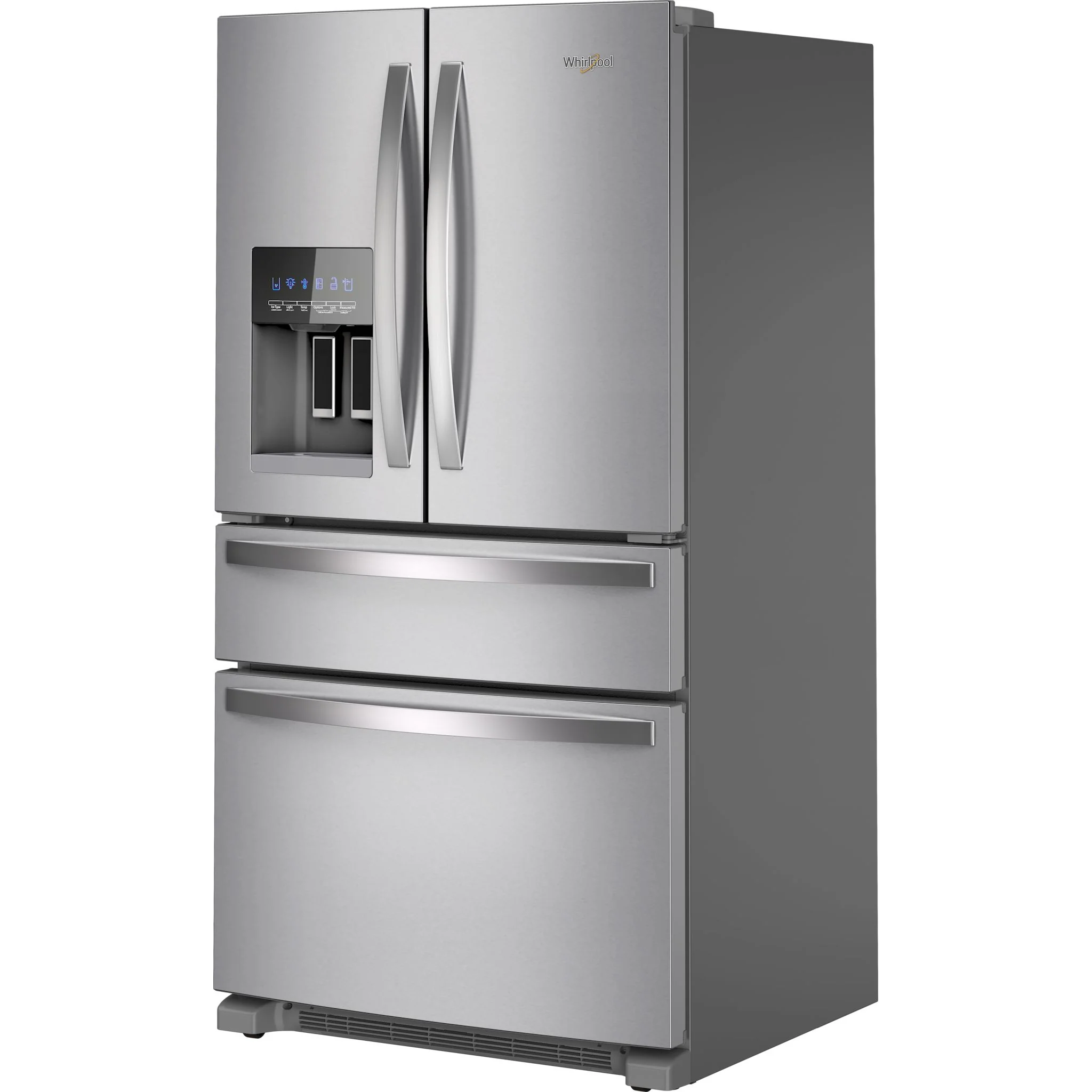 Whirlpool 36-Inch Wide French Door Bottom Mount Refrigerator - 25 cu. ft. -Fingerprint Resistant Stainless Steel (WRMF3636RZ) - Image 2