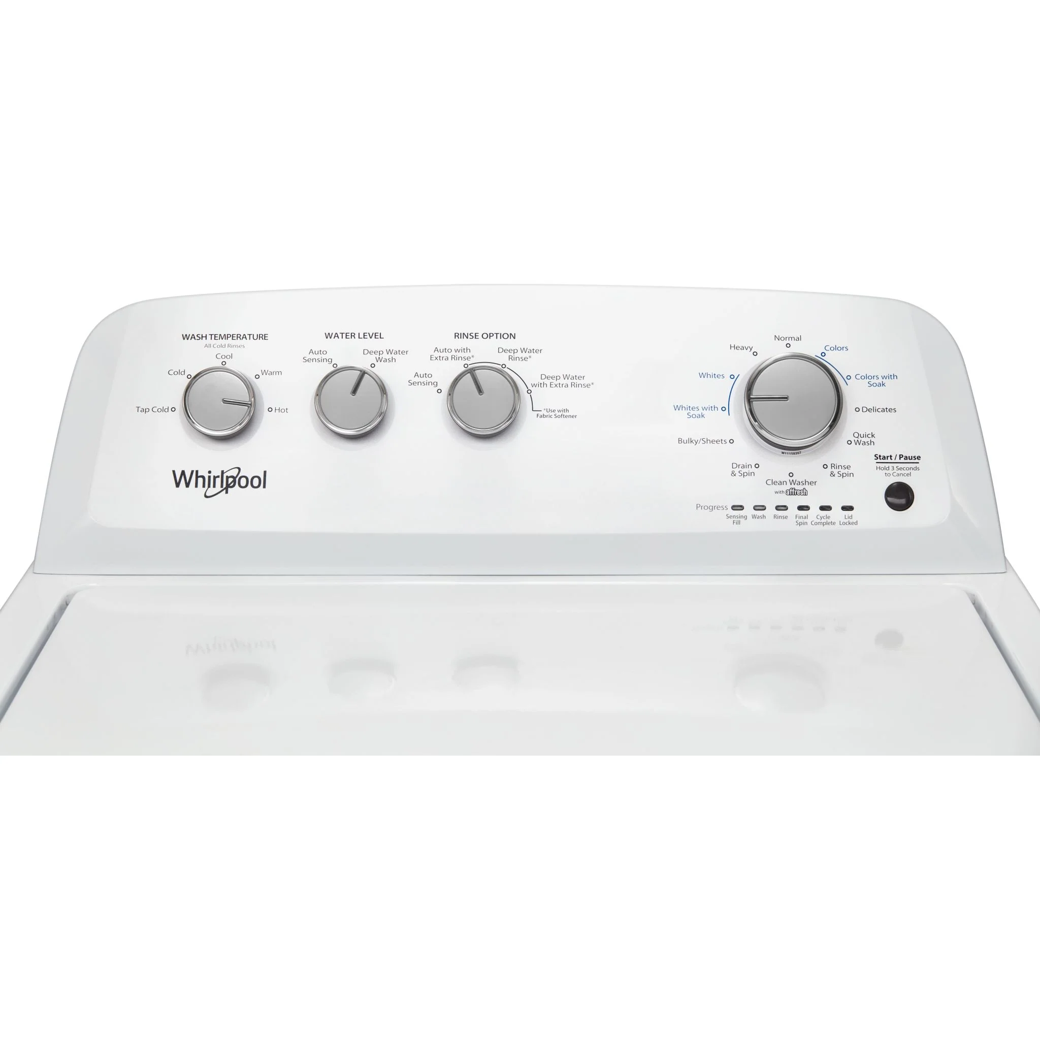 Whirlpool 4.4 cu. ft. I.E.C. Top Load Washer with Soaking Cycles, 12 Cycles (WTW4855HW) - Image 4
