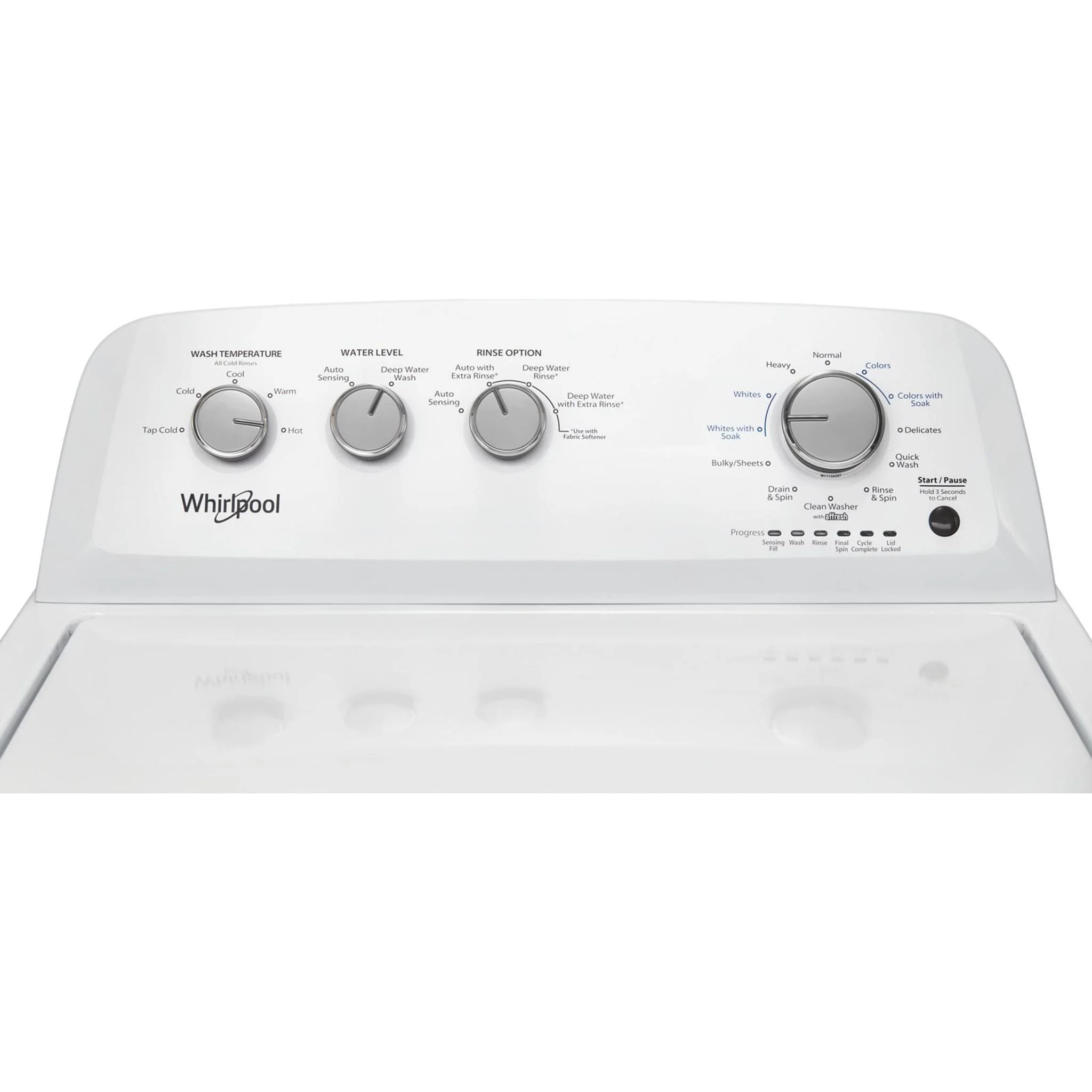 Whirlpool 4.4 cu. ft. I.E.C. Top Load Washer with Soaking Cycles, 12 Cycles (WTW4855HW) - Image 44