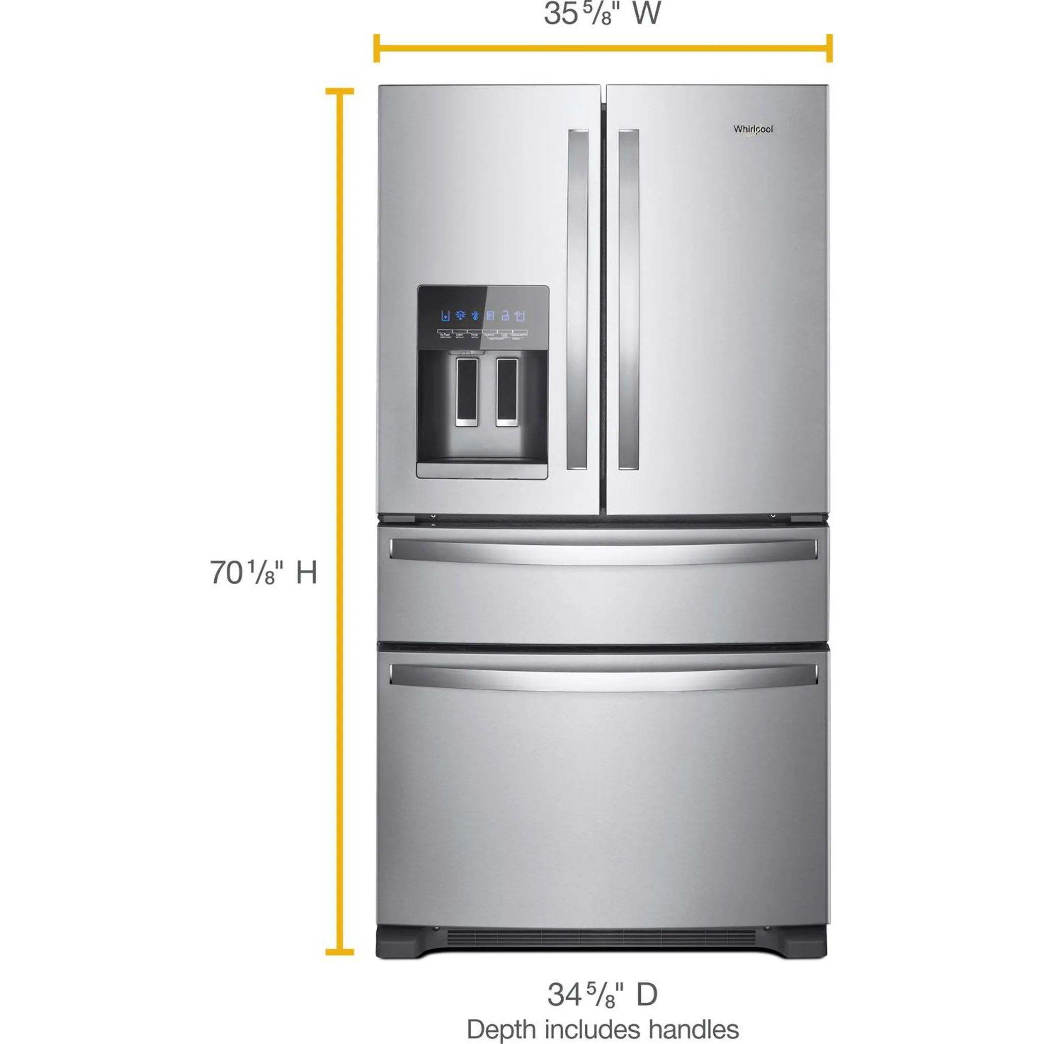 Whirlpool 36" Wide French Door Refrigerator - 25 cu. ft. (WRX735SDHZ) - Image 22