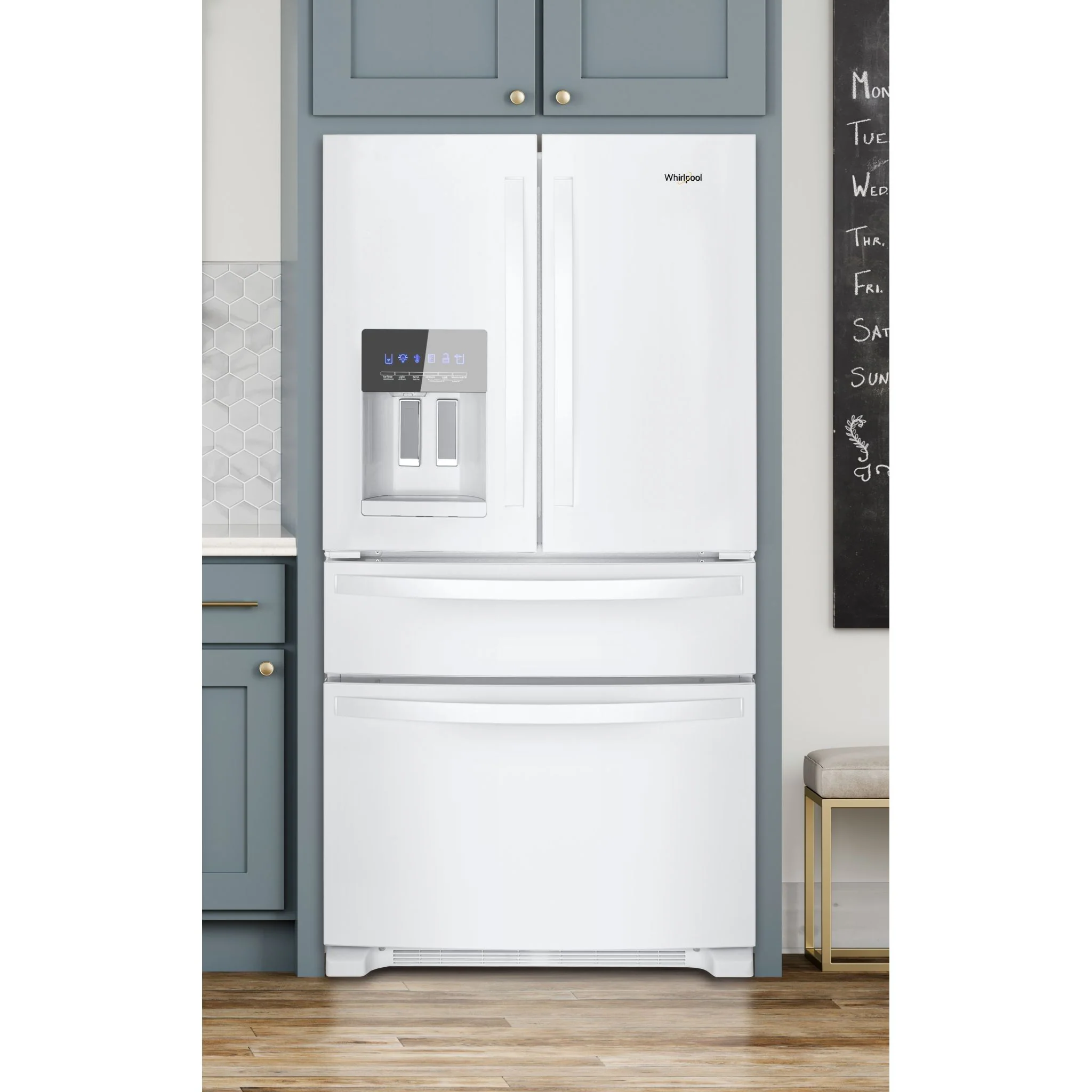 Whirlpool 36" Wide French Door Refrigerator - 25 cu. ft. (WRX735SDHW) - Image 7