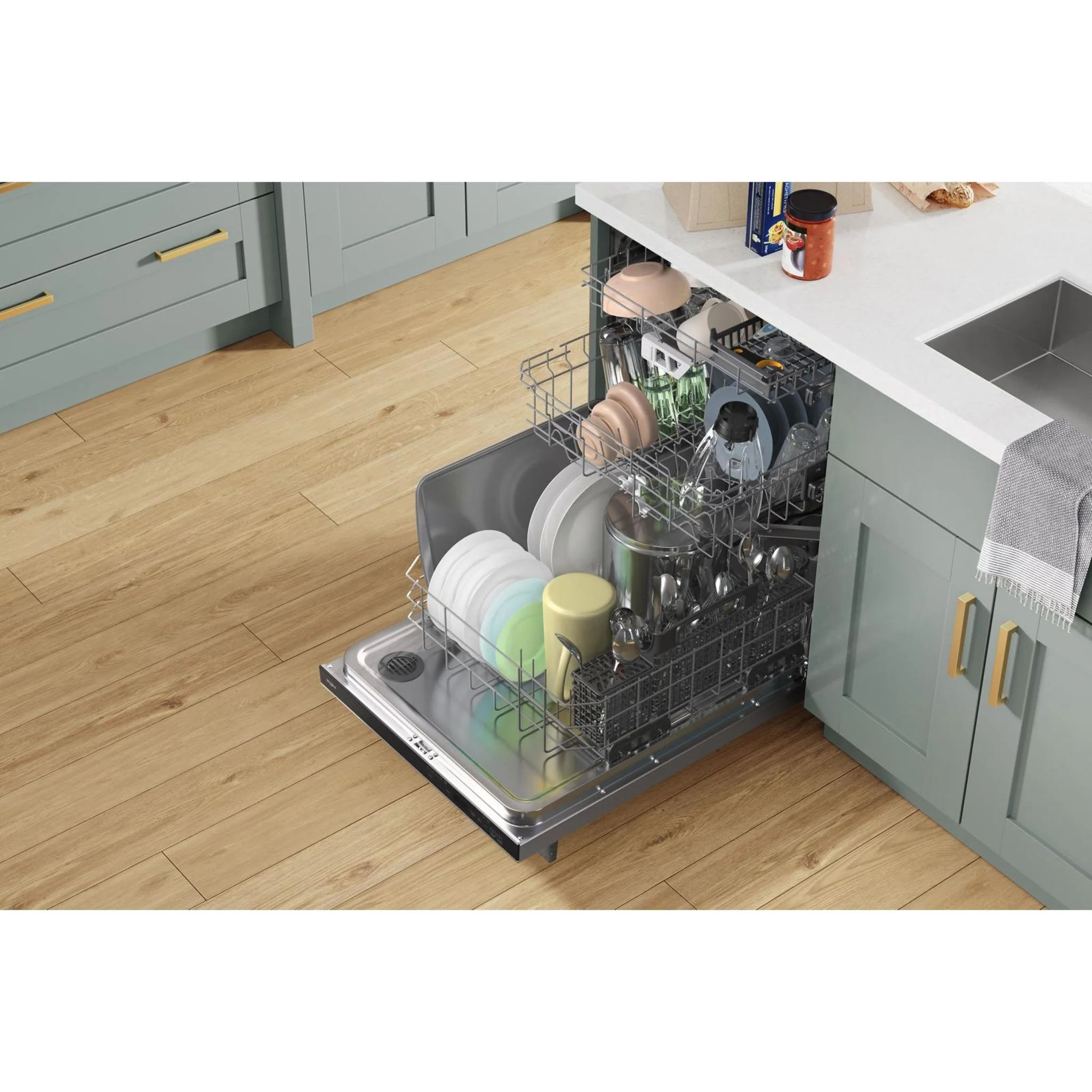Whirlpool Fingerprint Resistant Quiet Dishwasher with 3rd Rack & Large Capacity (WDTA80SAKZ) - Image 17