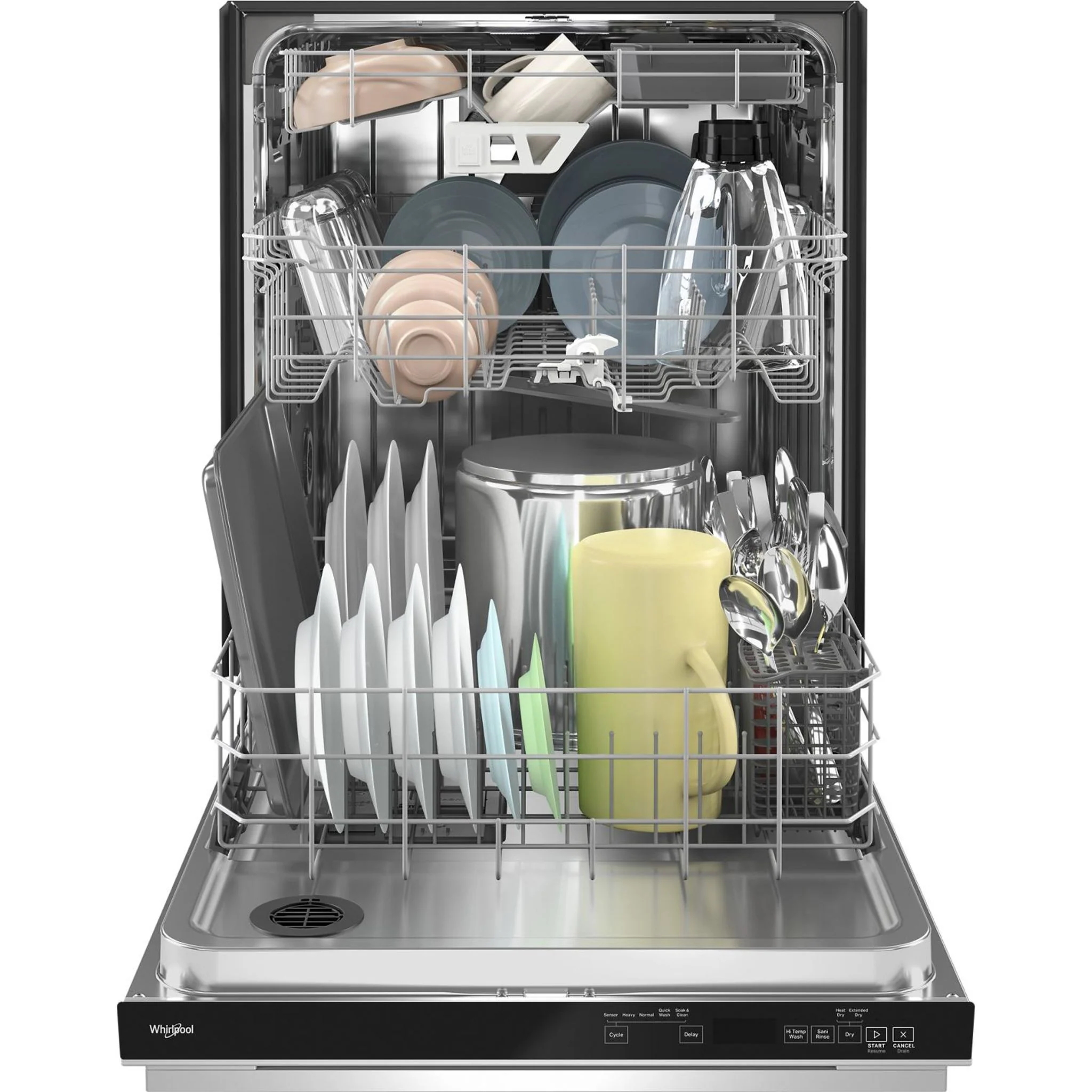 Whirlpool Fingerprint Resistant Quiet Dishwasher with 3rd Rack & Large Capacity (WDTA80SAKZ) - Image 28