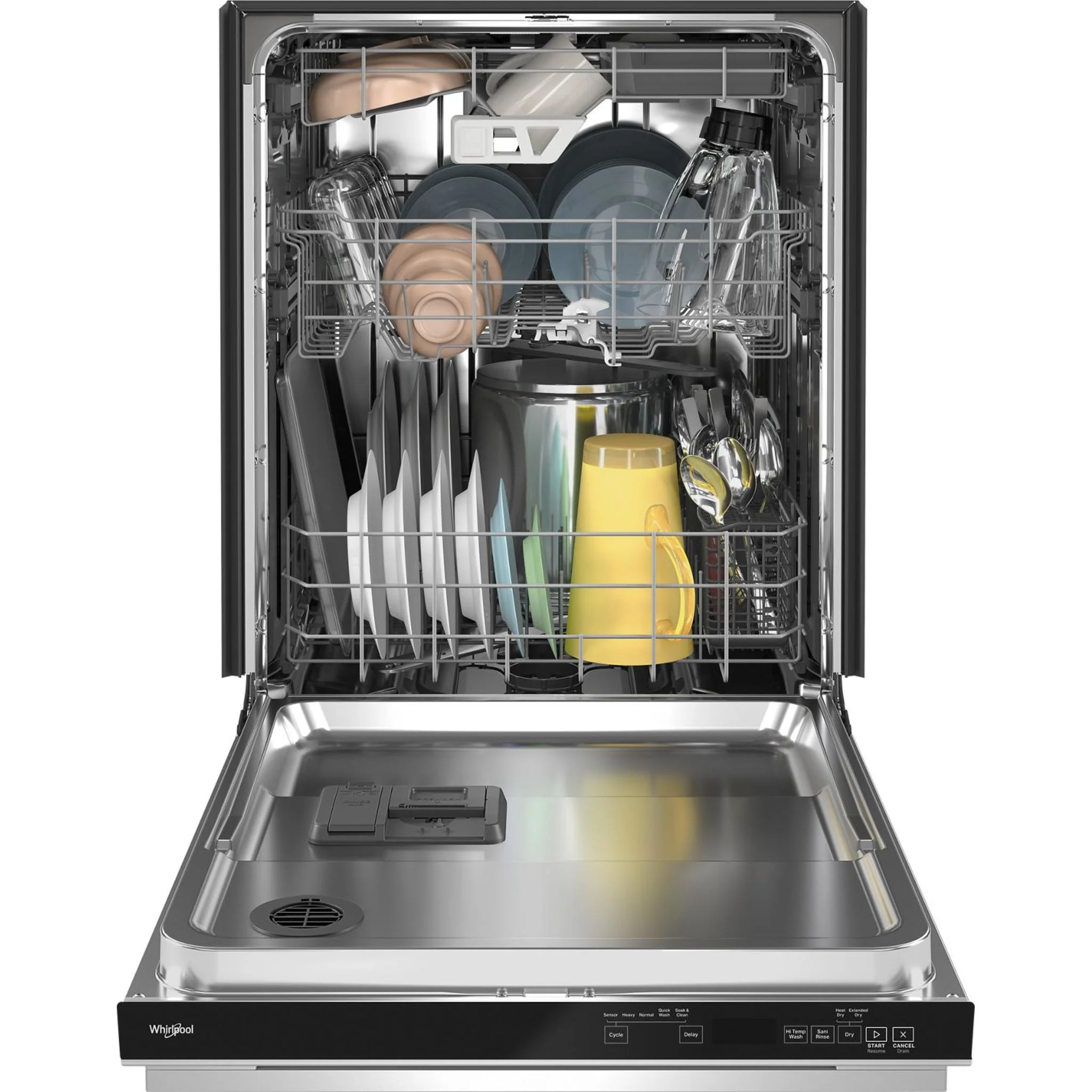 Whirlpool Fingerprint Resistant Quiet Dishwasher with 3rd Rack & Large Capacity (WDTA80SAKZ) - Image 3