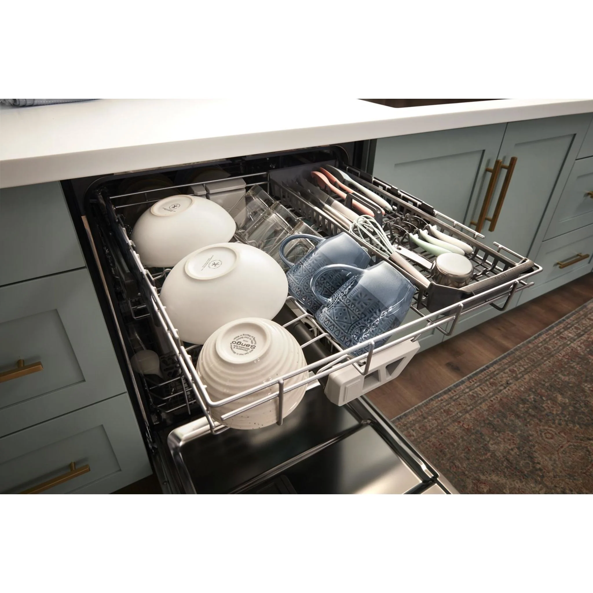 Whirlpool Fingerprint Resistant Quiet Dishwasher with 3rd Rack & Large Capacity (WDTA80SAKZ) - Image 43