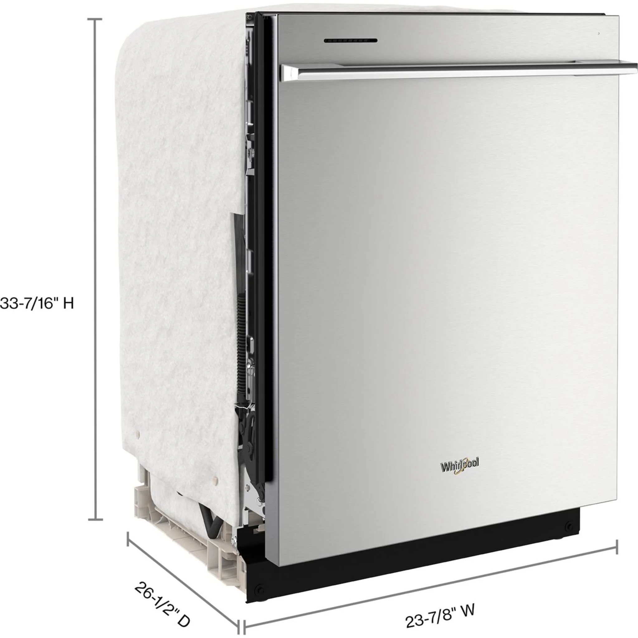 Whirlpool Fingerprint Resistant Quiet Dishwasher with 3rd Rack & Large Capacity (WDTA80SAKZ) - Image 45