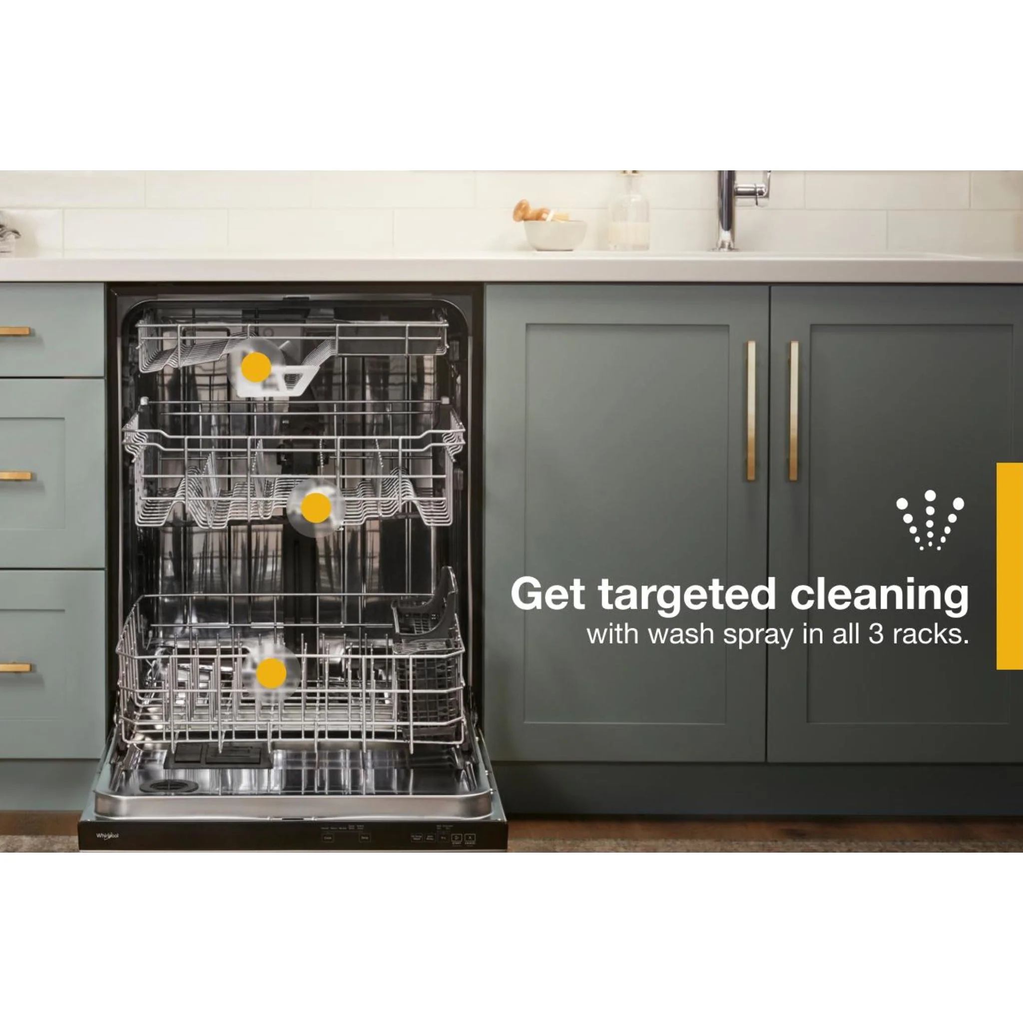 Whirlpool Fingerprint Resistant Quiet Dishwasher with 3rd Rack & Large Capacity (WDTA80SAKZ) - Image 49