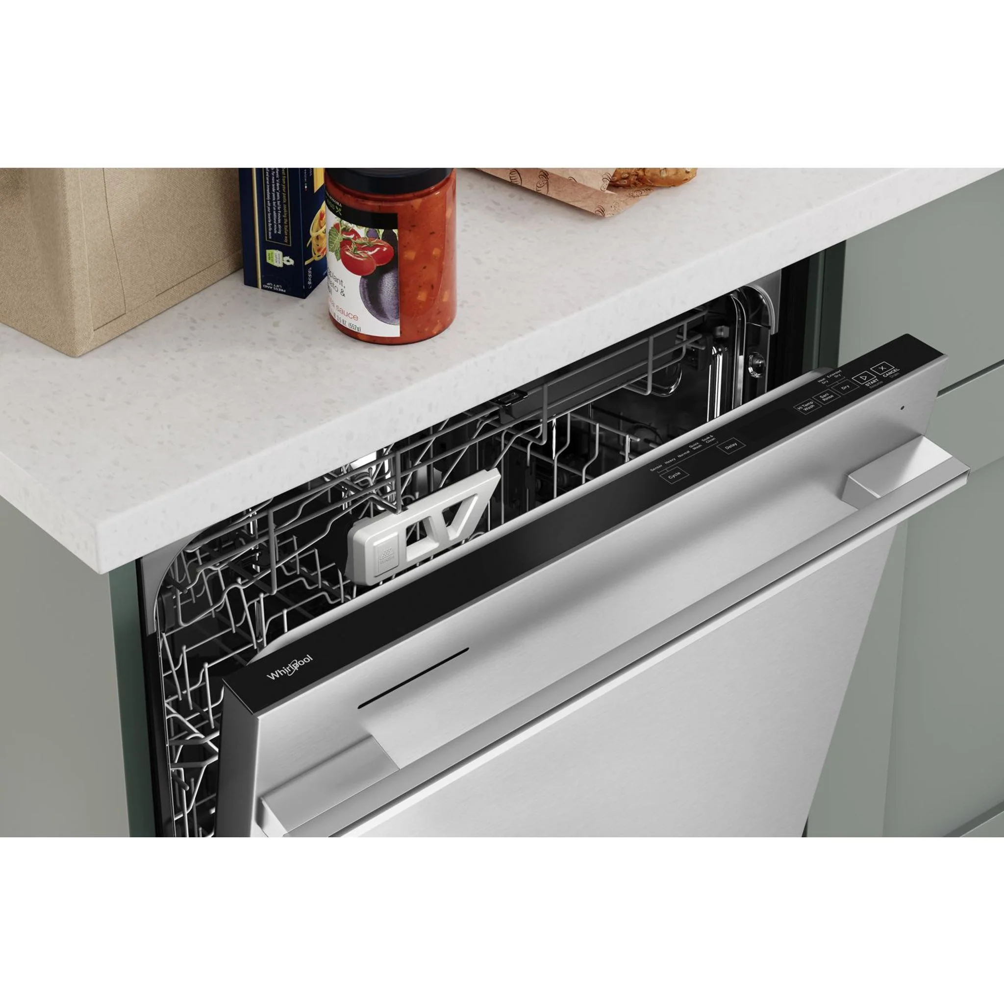 Whirlpool Fingerprint Resistant Quiet Dishwasher with 3rd Rack & Large Capacity (WDTA80SAKZ) - Image 7