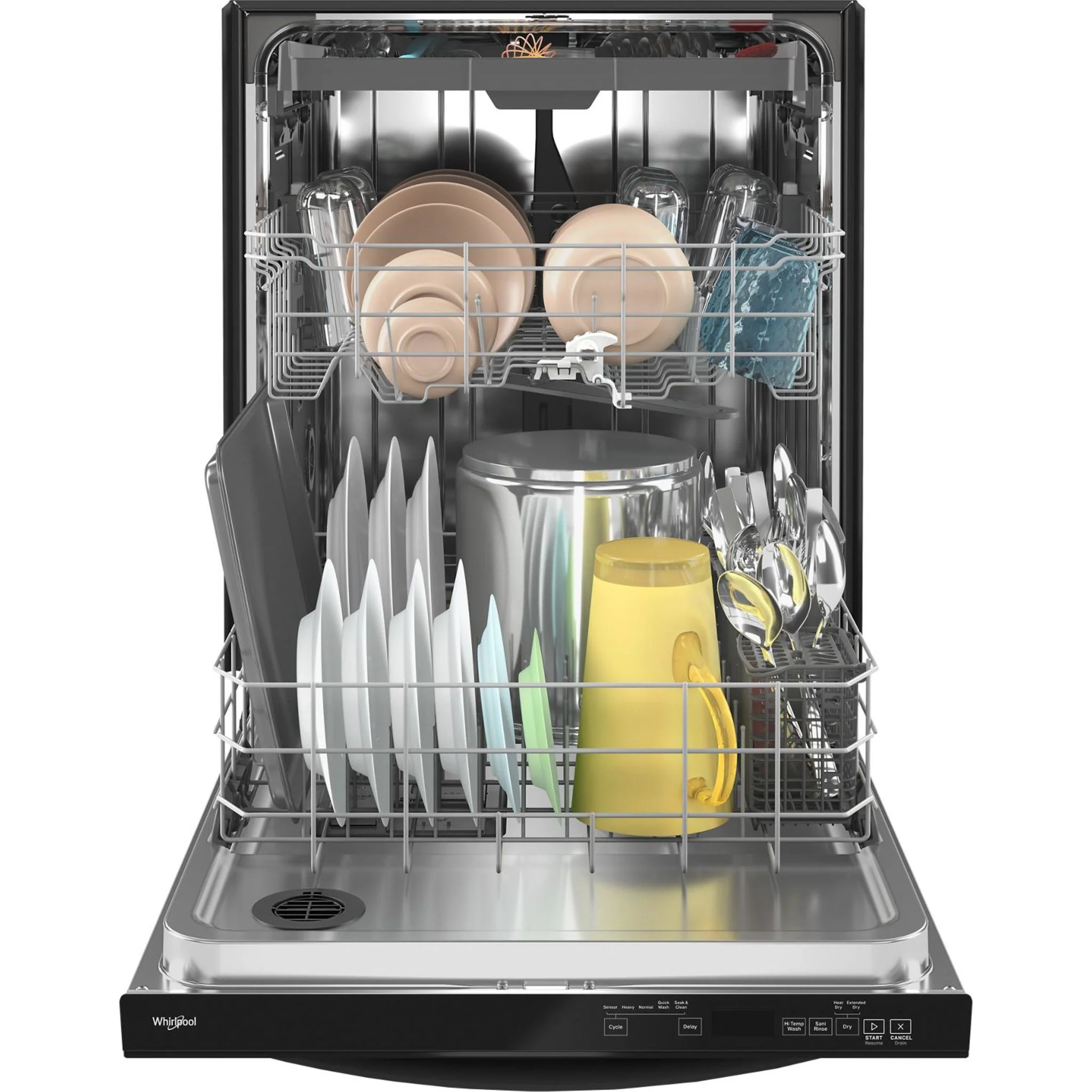 Whirlpool Large Capacity Dishwasher with 3rd Rack -Black (WDT750SAKB) - Image 3