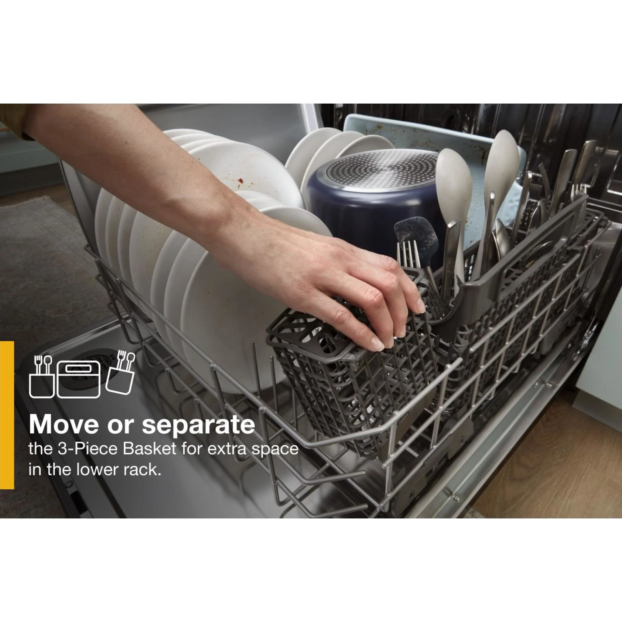 Whirlpool Large Capacity Dishwasher with 3rd Rack -Black (WDT750SAKB) - Image 34