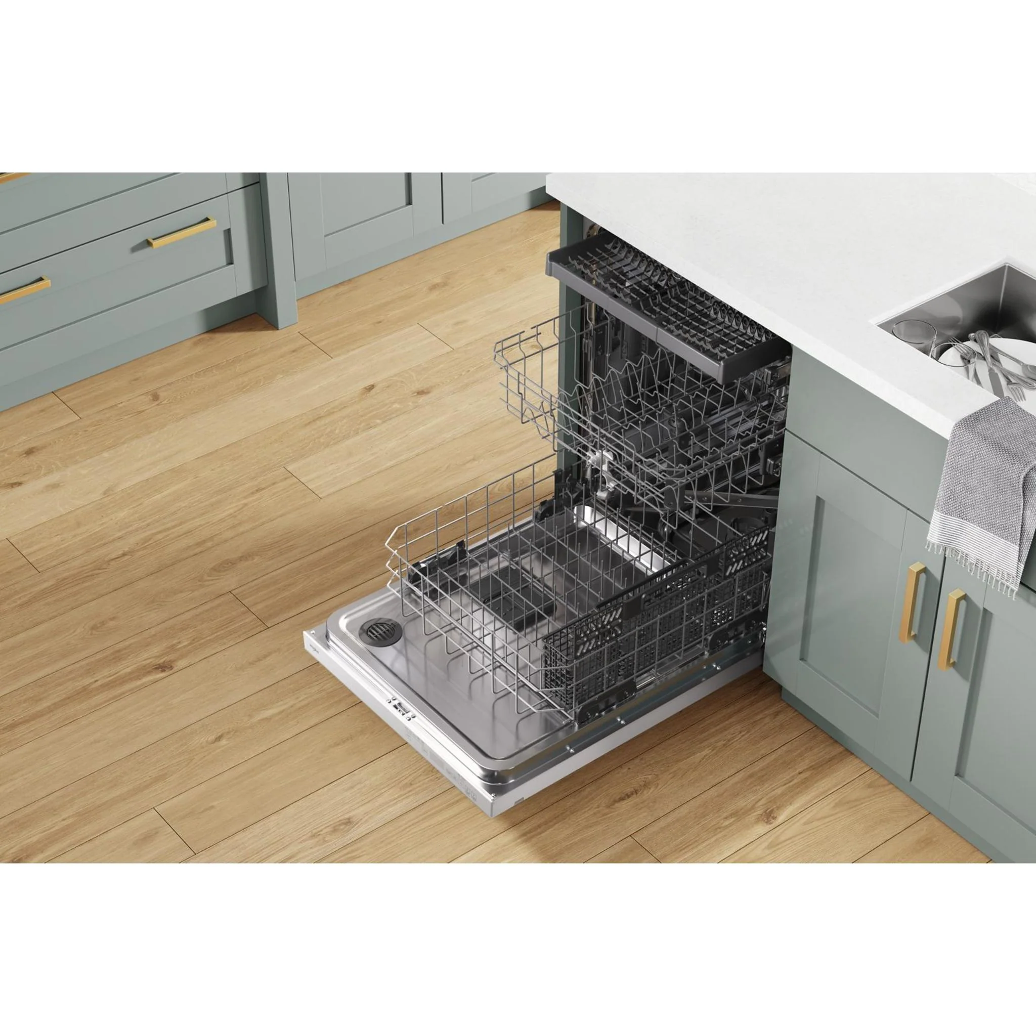 Whirlpool 24-Inch Dishwasher with AI Intelligent Wash - 47 dBA -White (WDT750SAKW) - Image 13